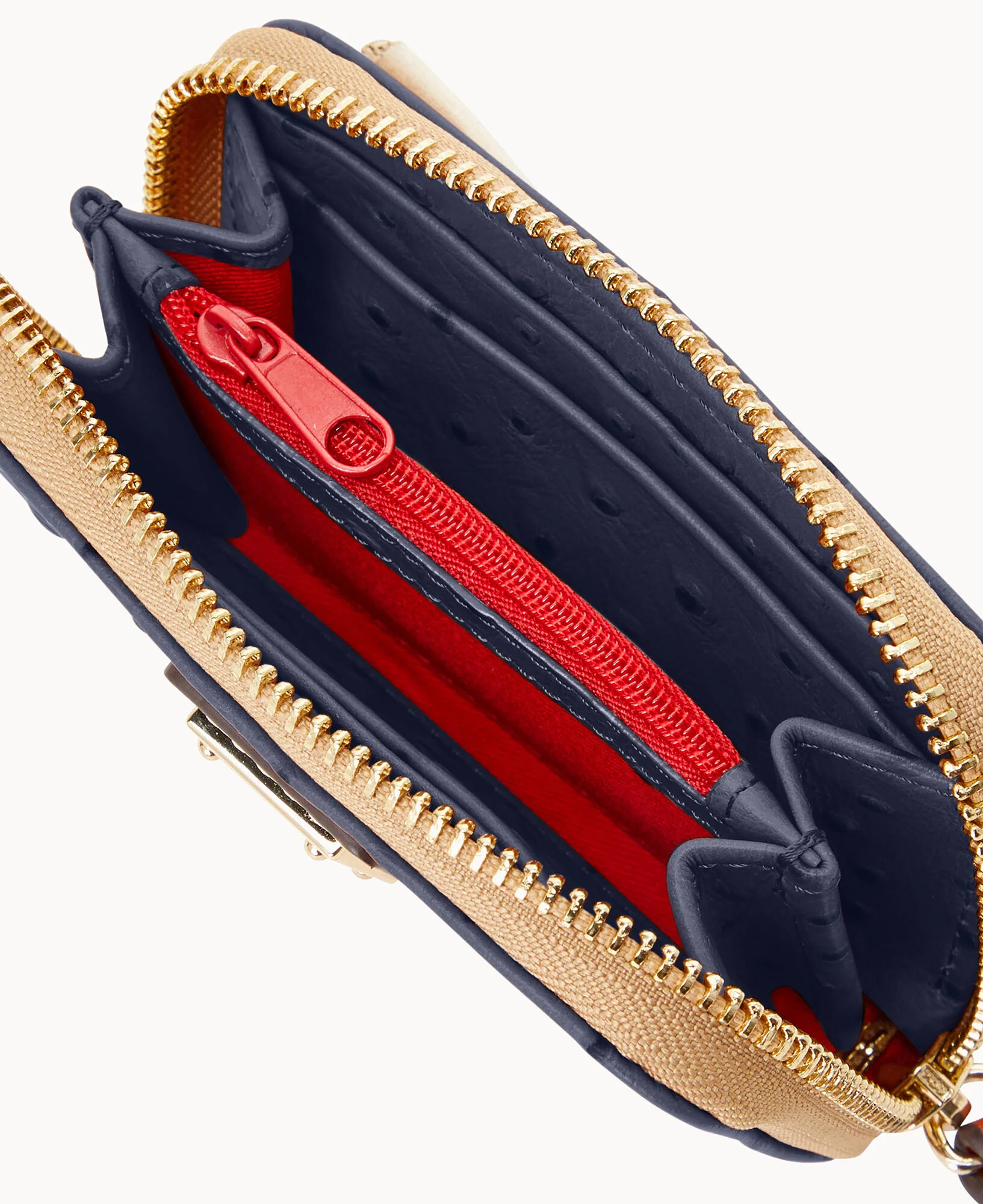 Ostrich Large Zip Around Credit Card Case - Image 36