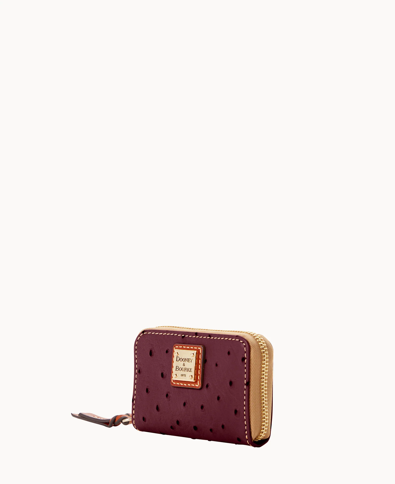 Ostrich Large Zip Around Credit Card Case - Image 5