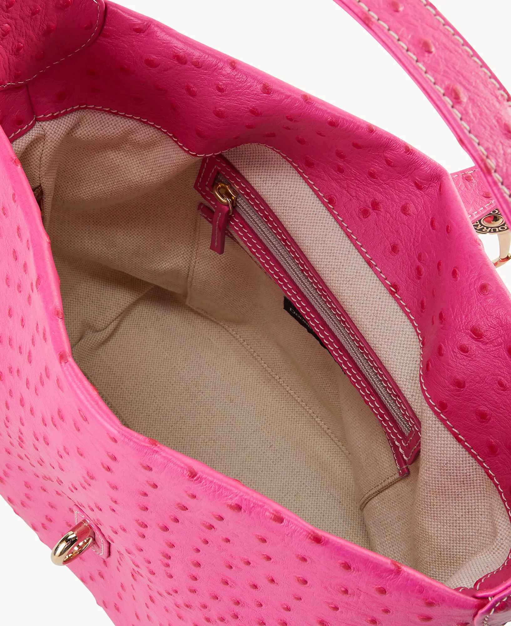 Ostrich Logo Lock Hobo - Image 10
