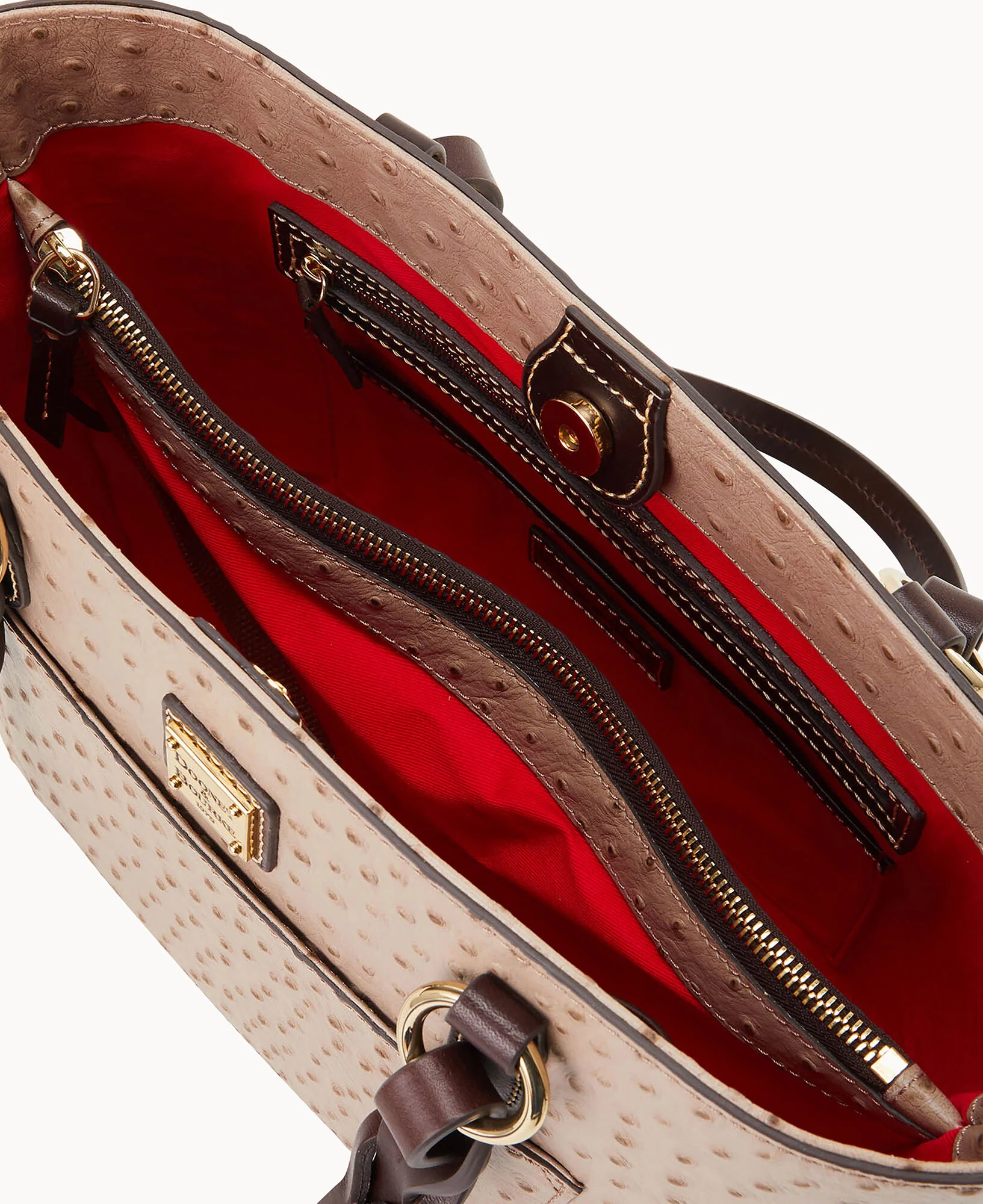 Ostrich Small Gretchen Tote - Image 3