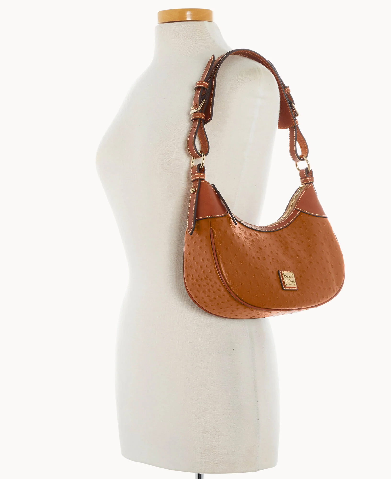 Ostrich Small Hobo - Image 11