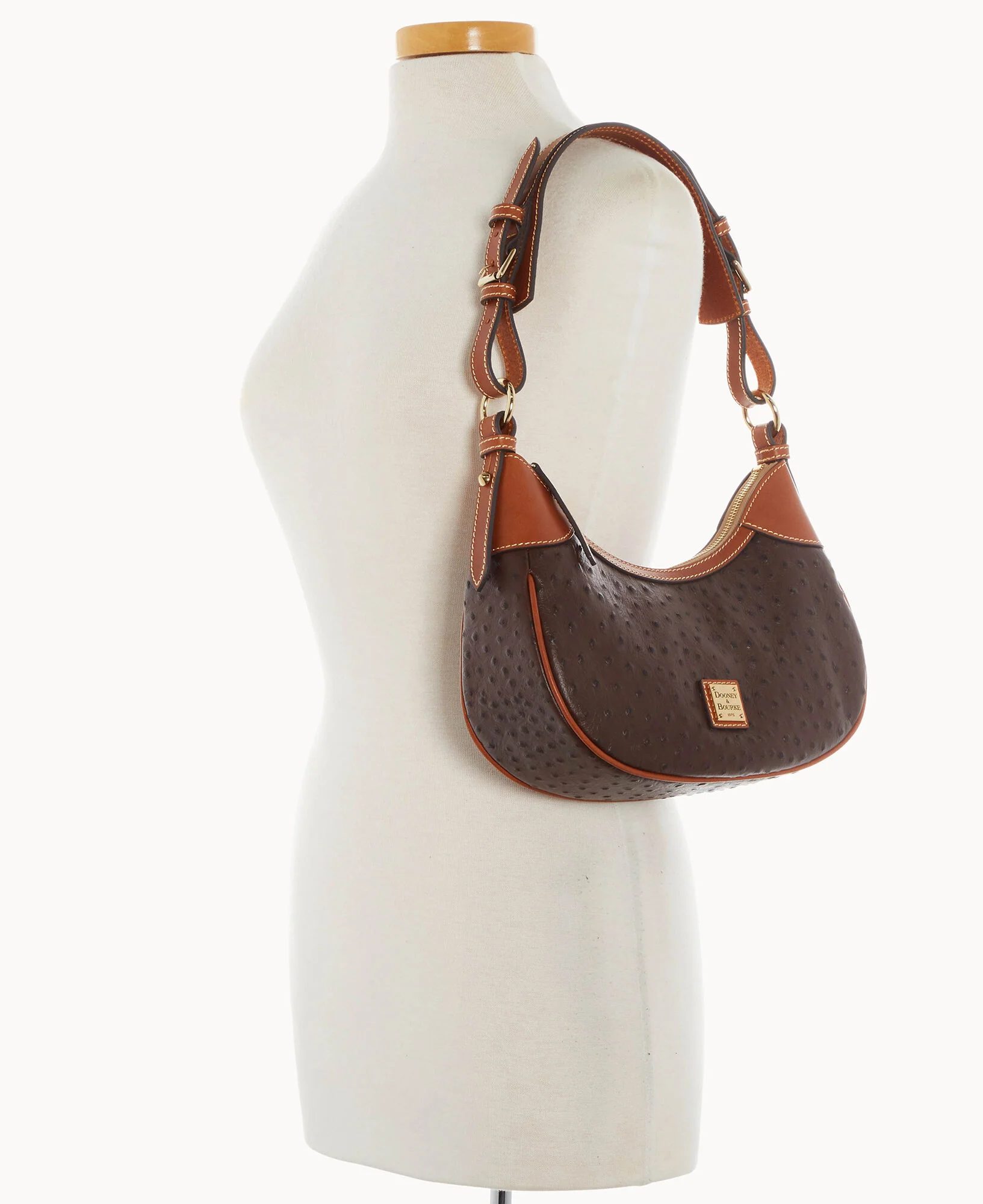Ostrich Small Hobo - Image 19