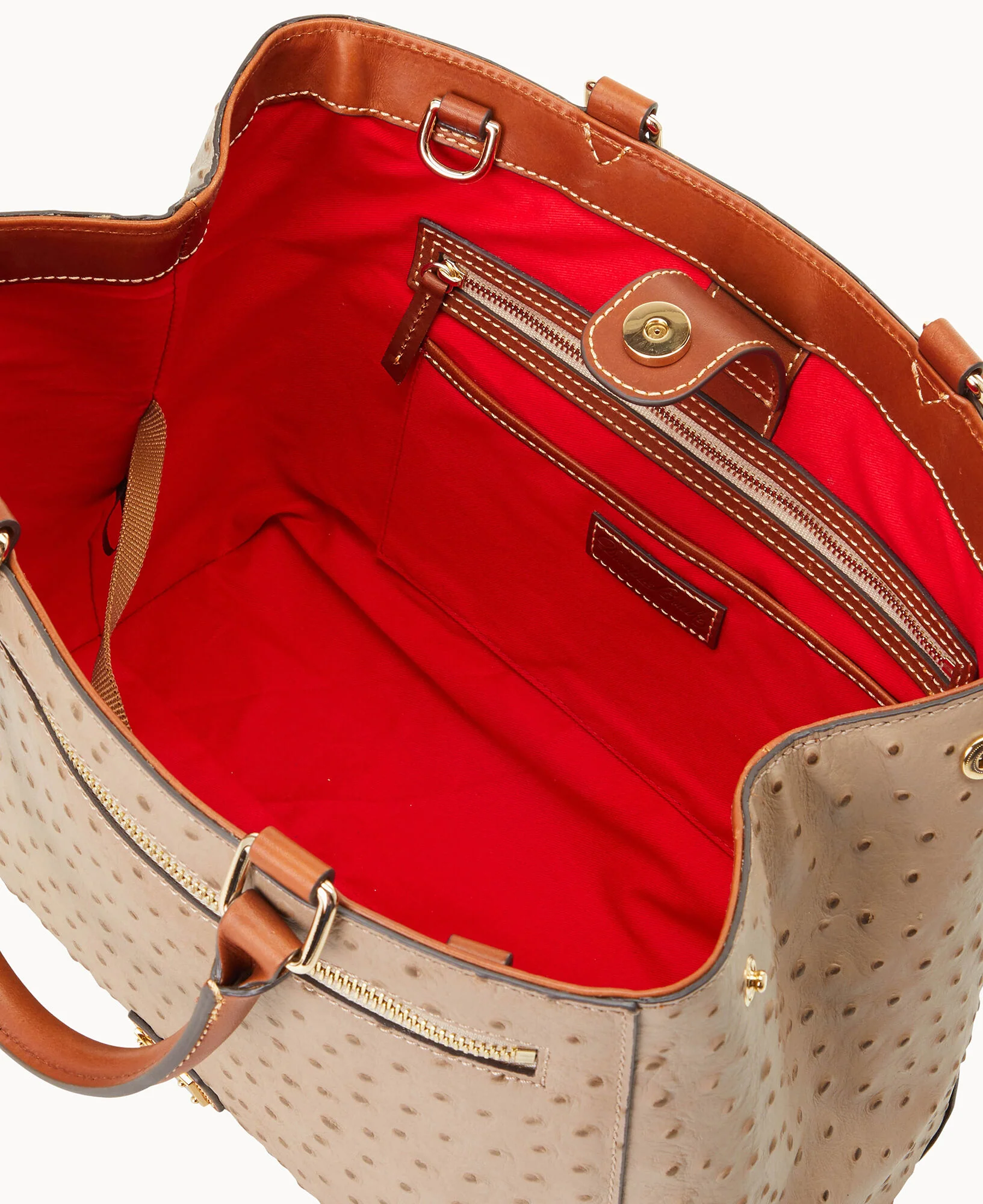 Ostrich Zip Satchel - Image 10