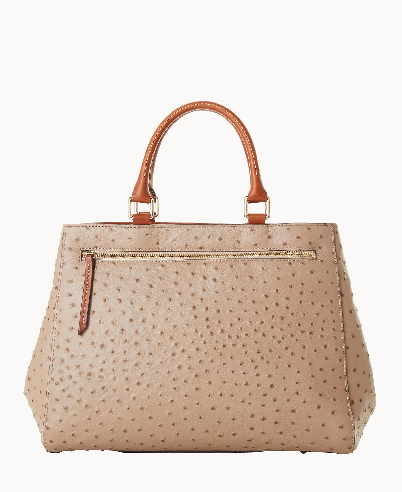Ostrich Zip Satchel - Image 11