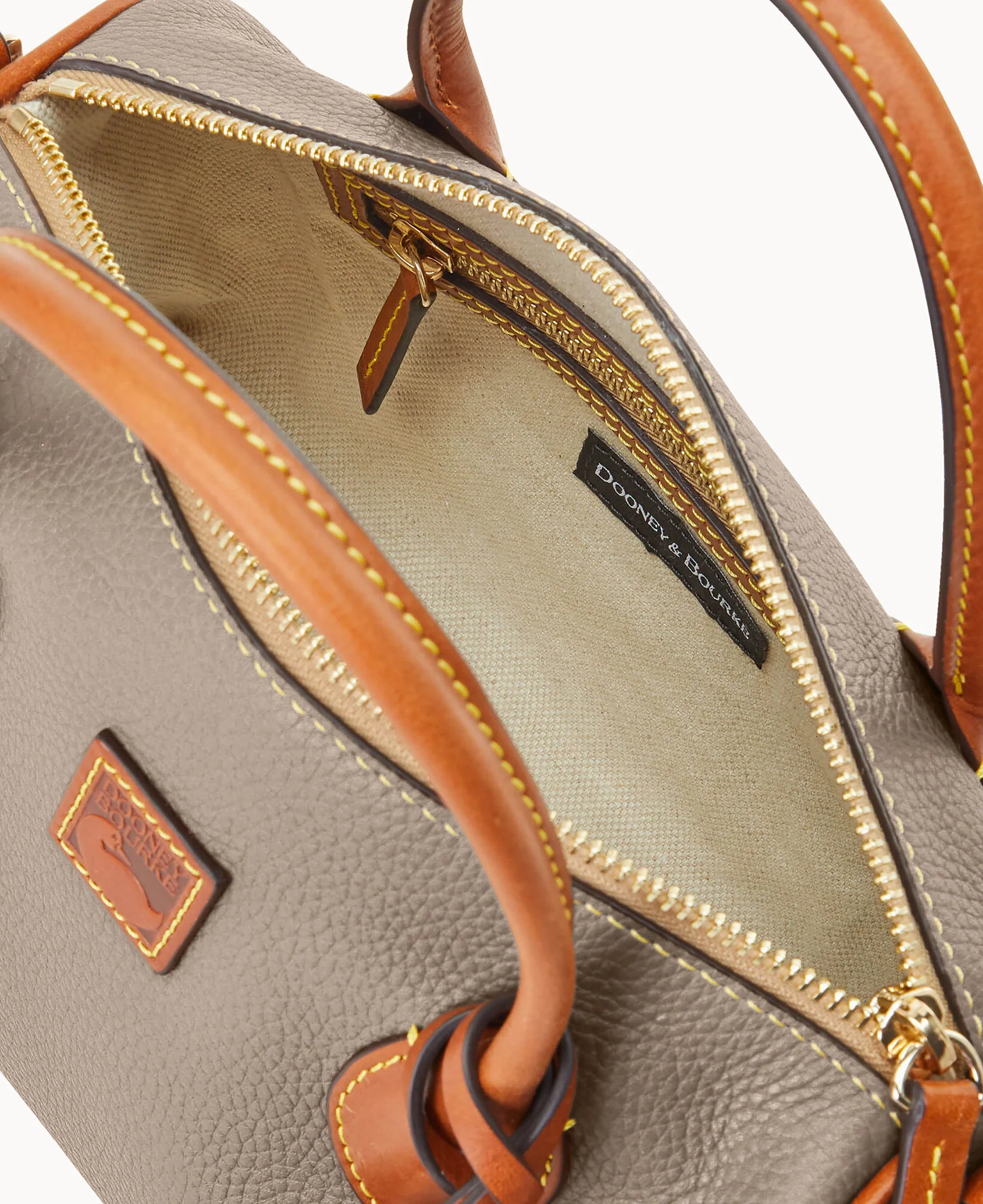 Pebble Grain Barrel Satchel - Image 12