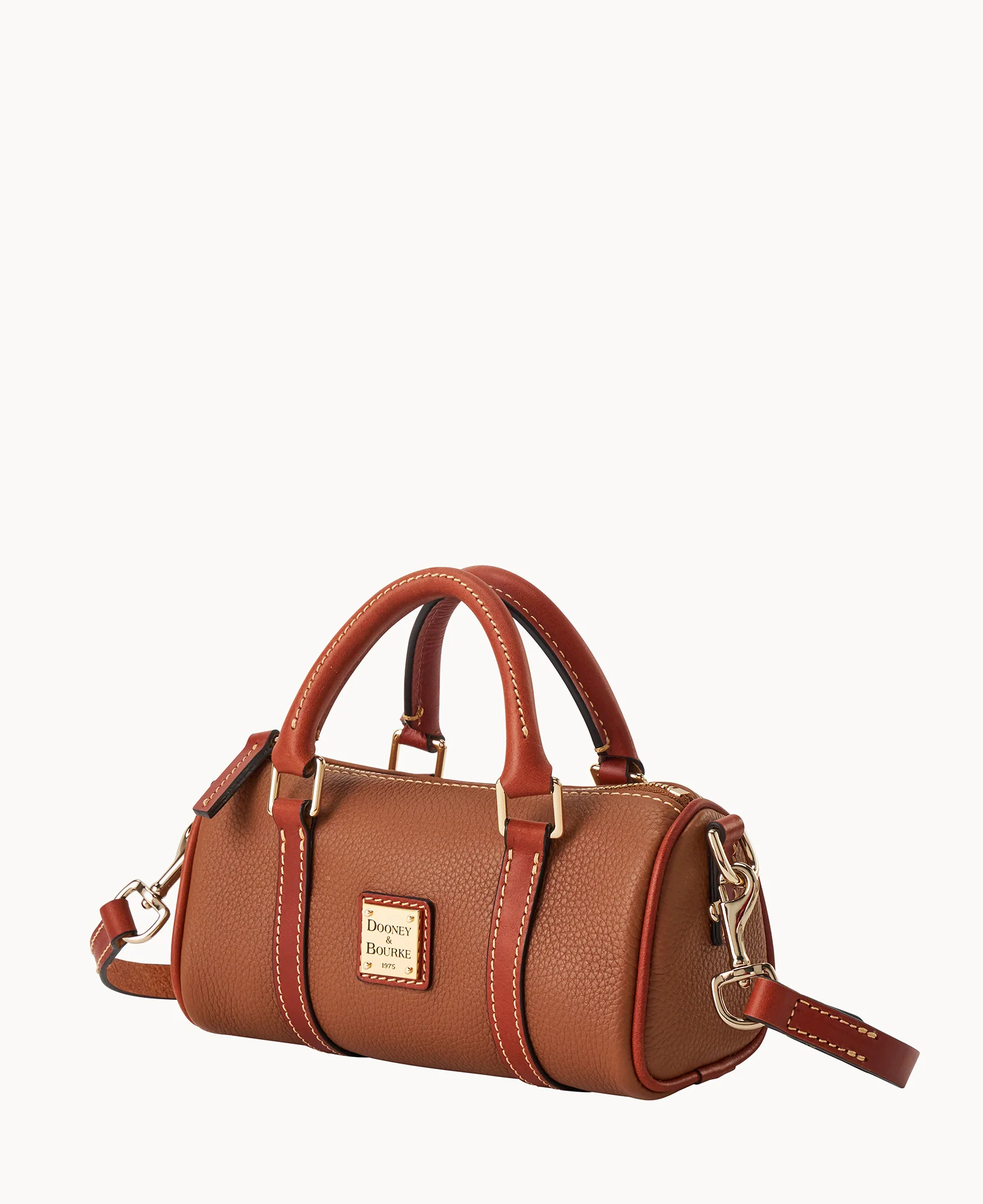 Pebble Grain Crossbody Barrel Satchel 20 - Image 11