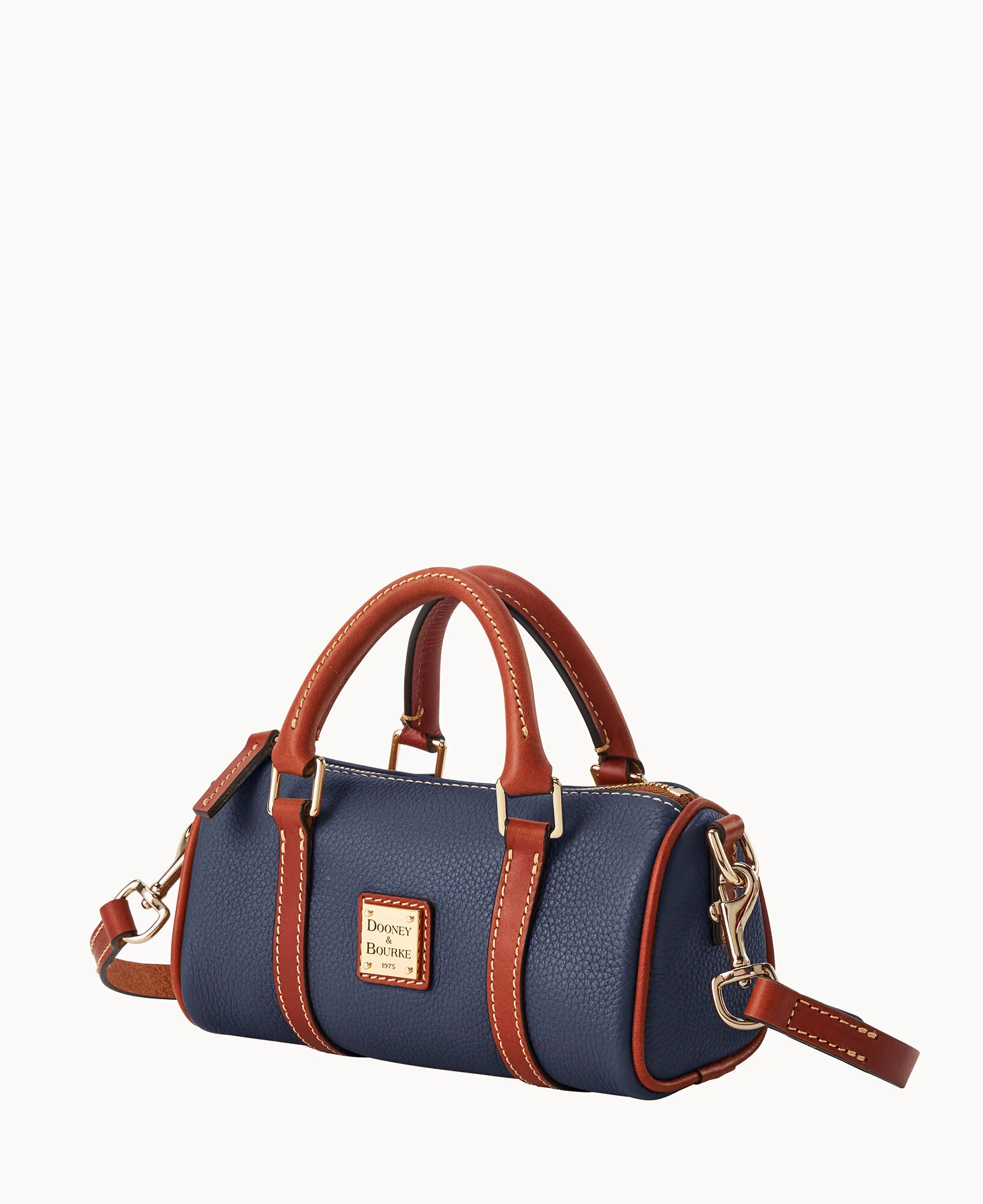Pebble Grain Crossbody Barrel Satchel 20 - Image 15