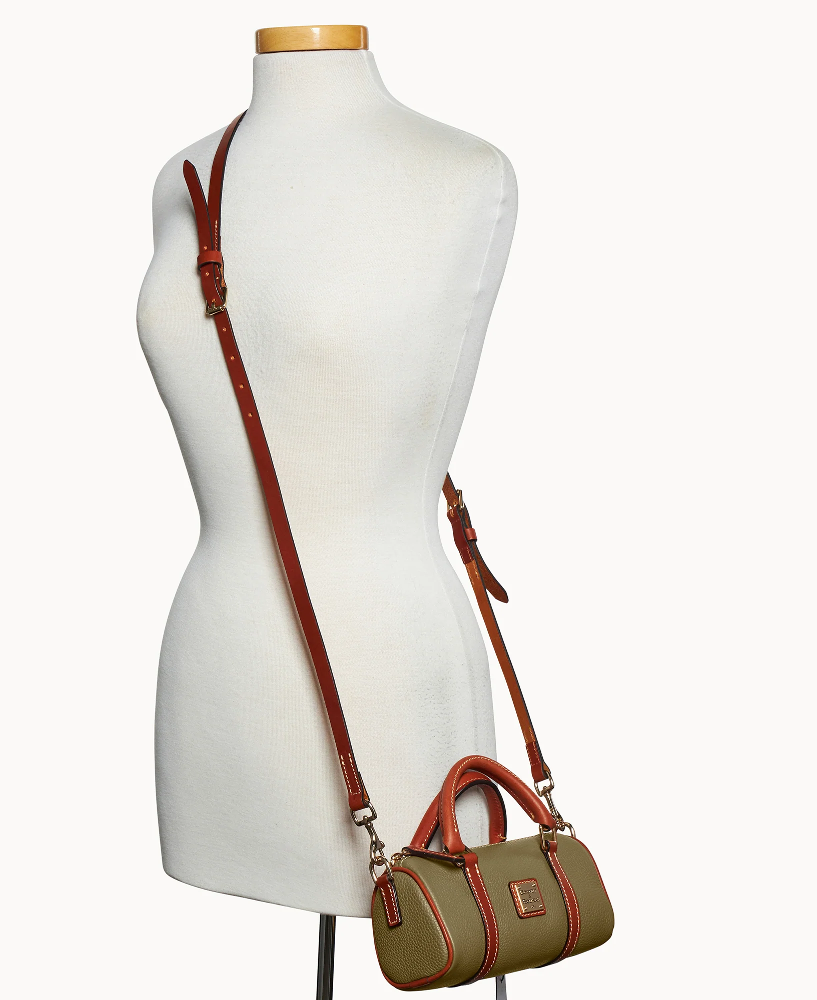Pebble Grain Crossbody Barrel Satchel 20 - Image 29