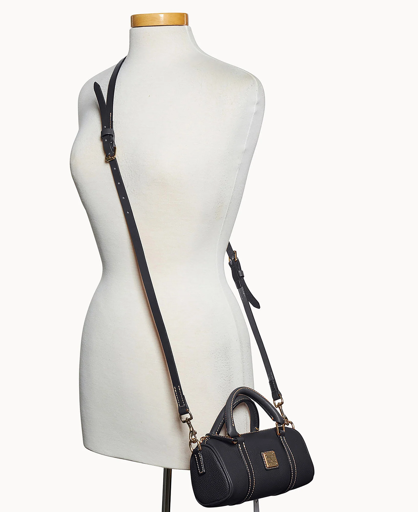 Pebble Grain Crossbody Barrel Satchel 20 - Image 33