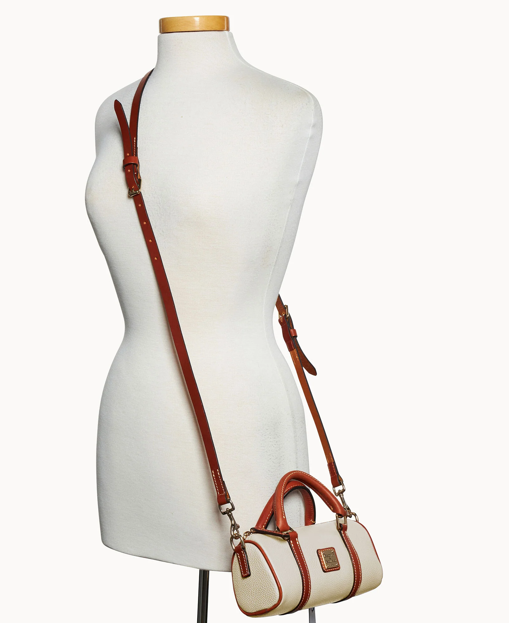 Pebble Grain Crossbody Barrel Satchel 20 - Image 7