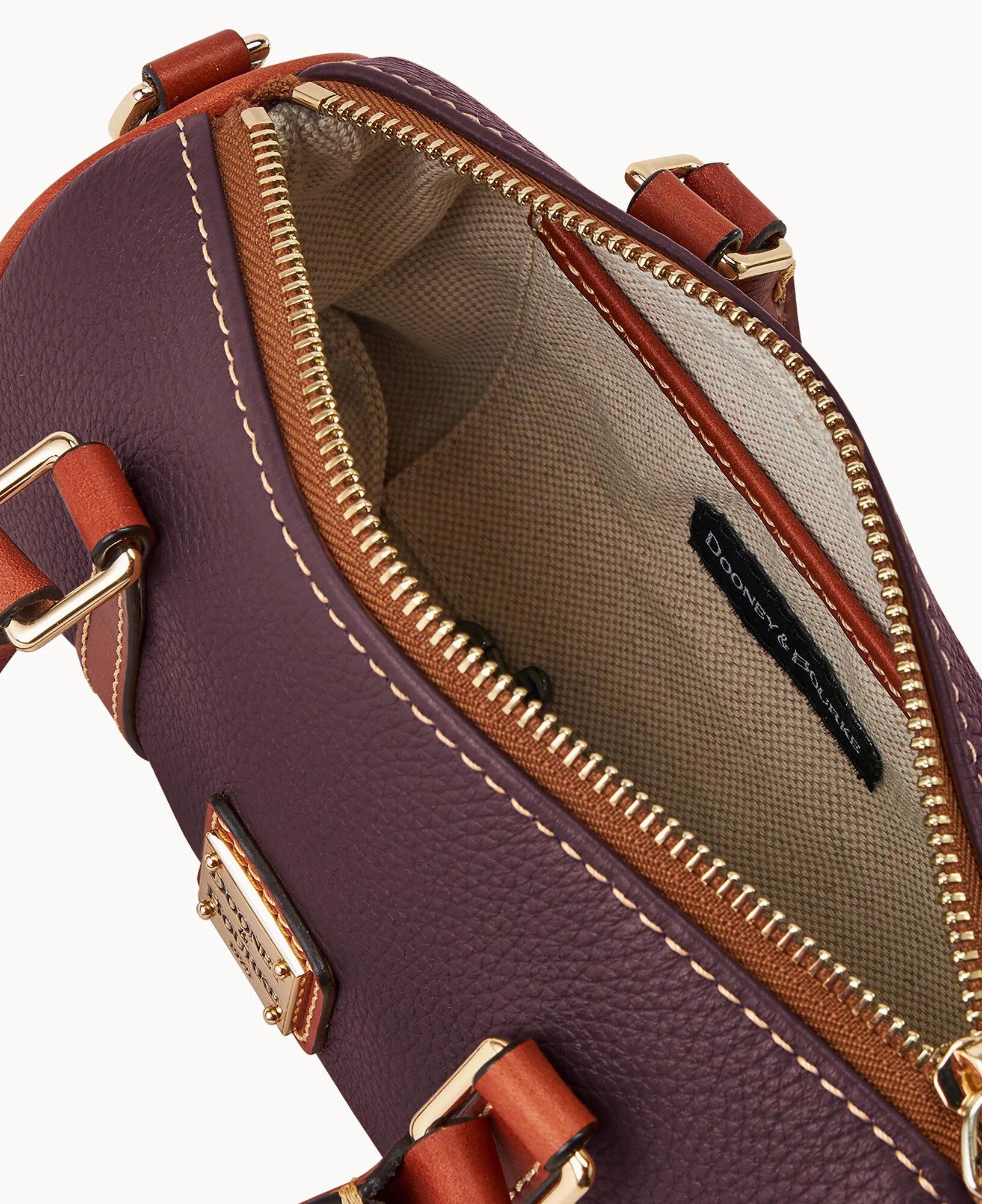 Pebble Grain Crossbody Barrel Satchel 20 - Image 9