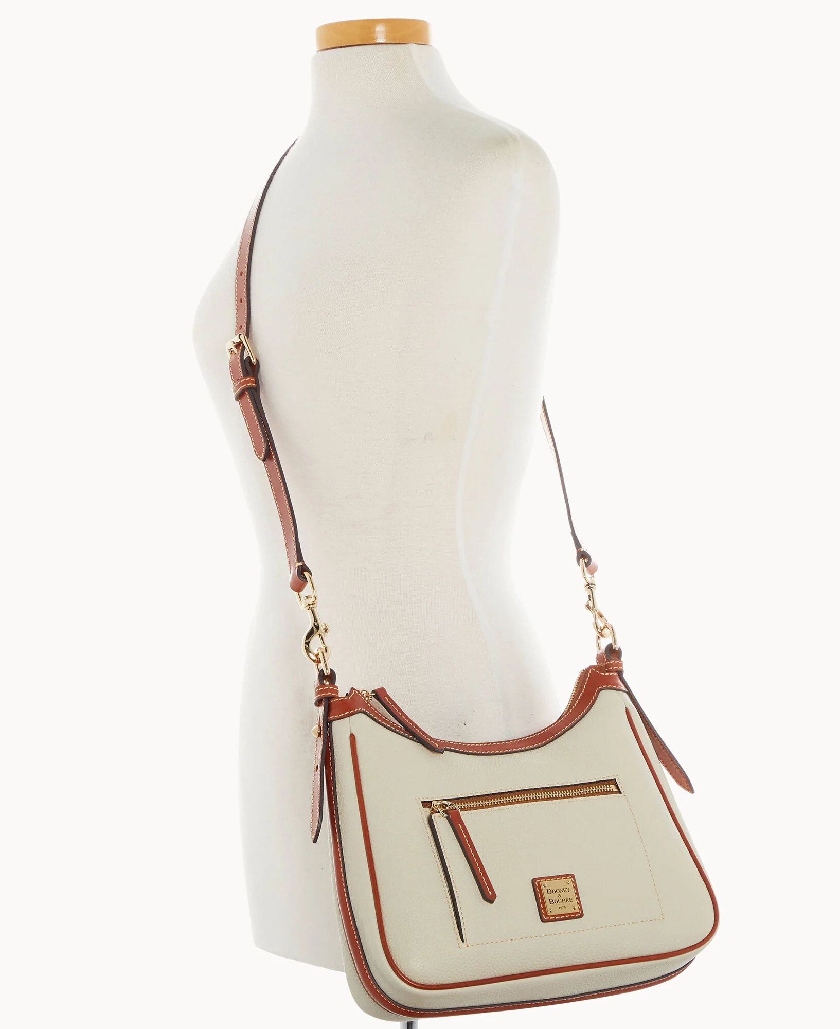 Pebble Grain Crossbody Hobo - Image 20