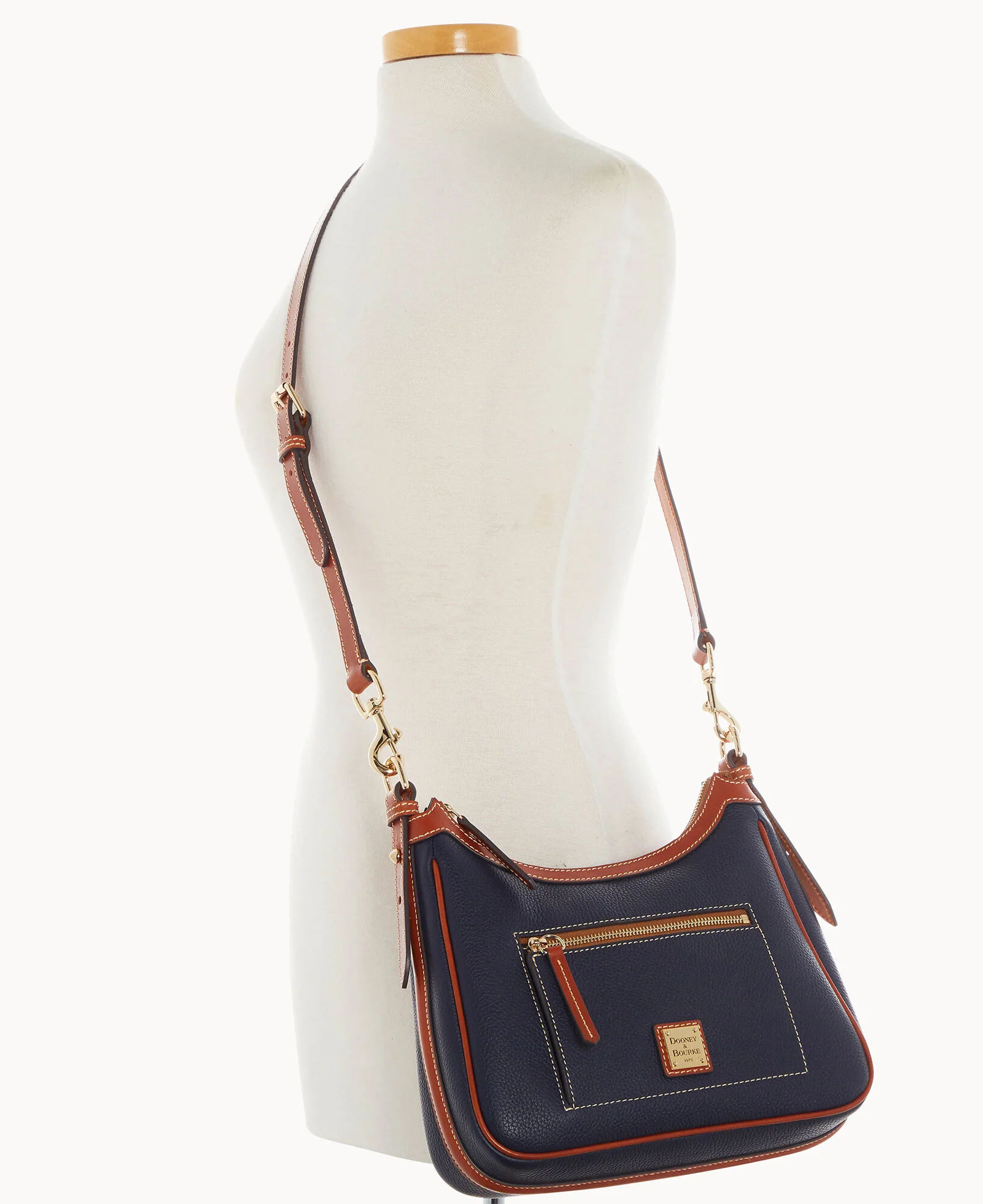 Pebble Grain Crossbody Hobo - Image 27