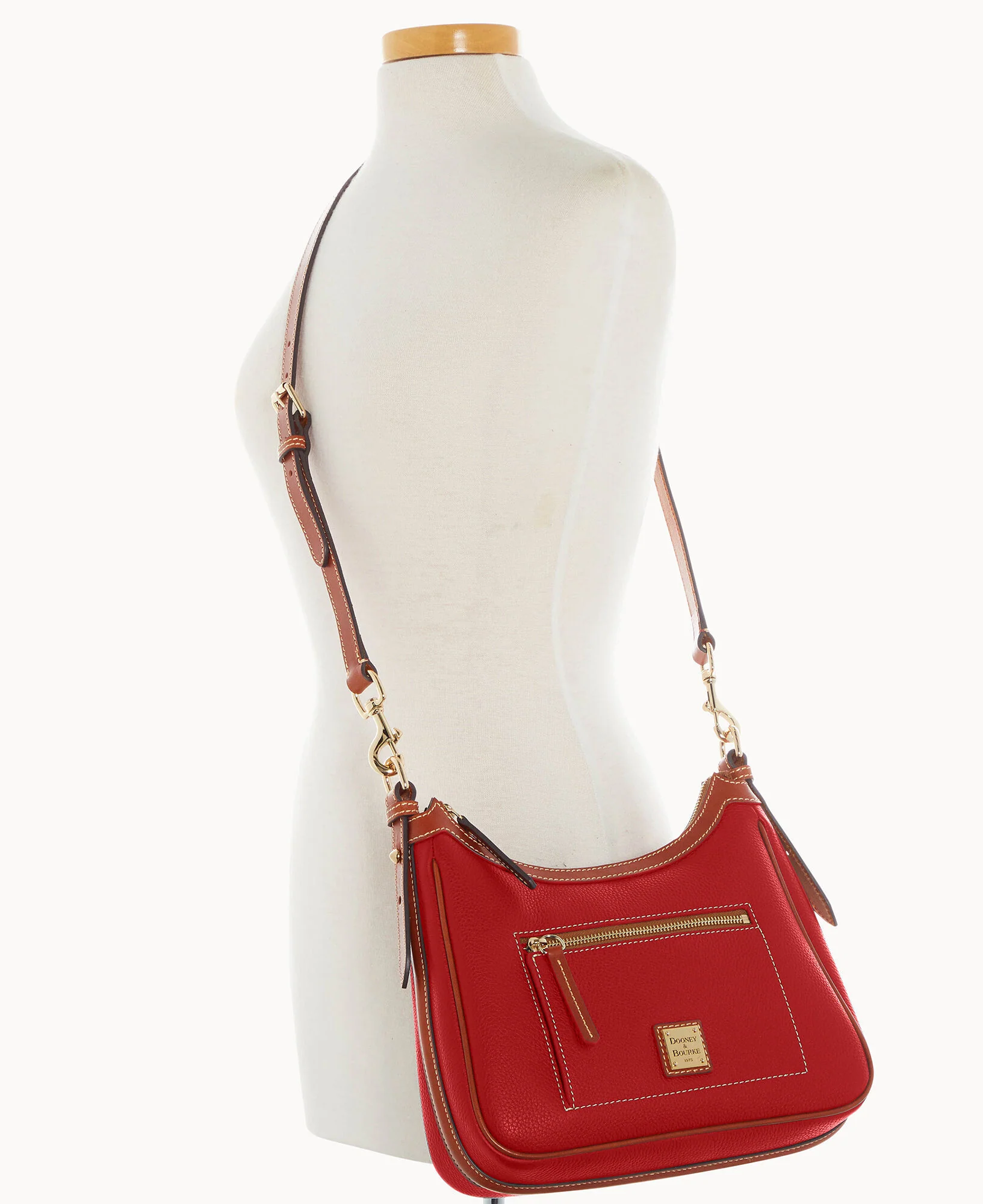 Pebble Grain Crossbody Hobo - Image 31