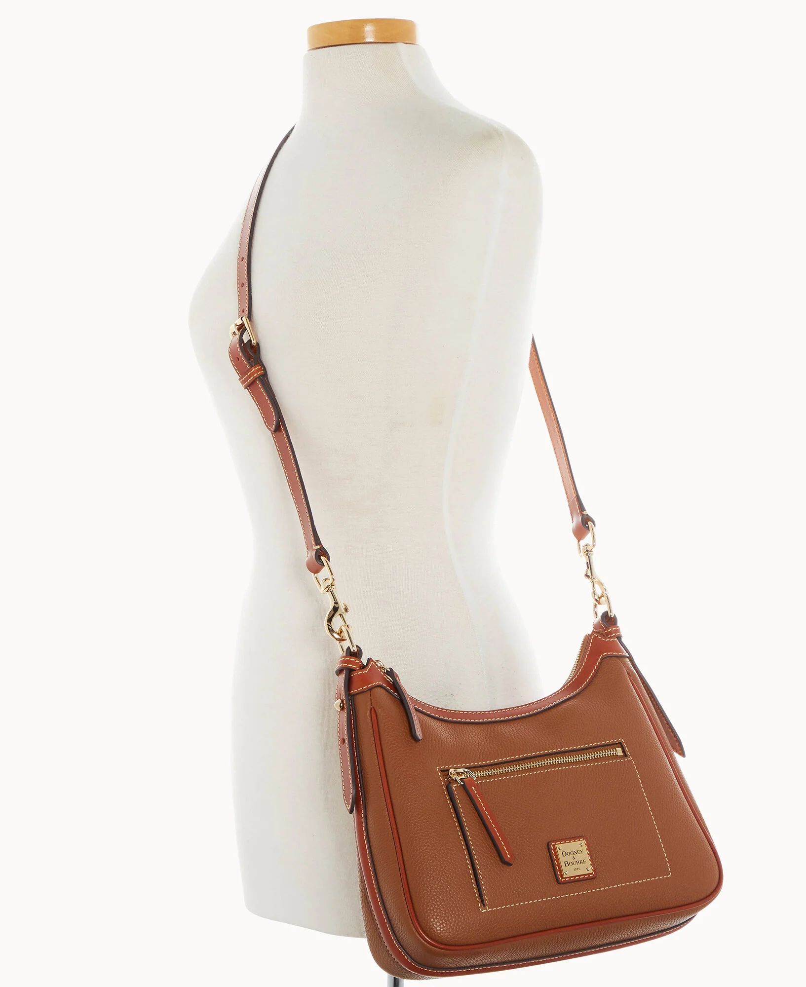 Pebble Grain Crossbody Hobo - Image 34