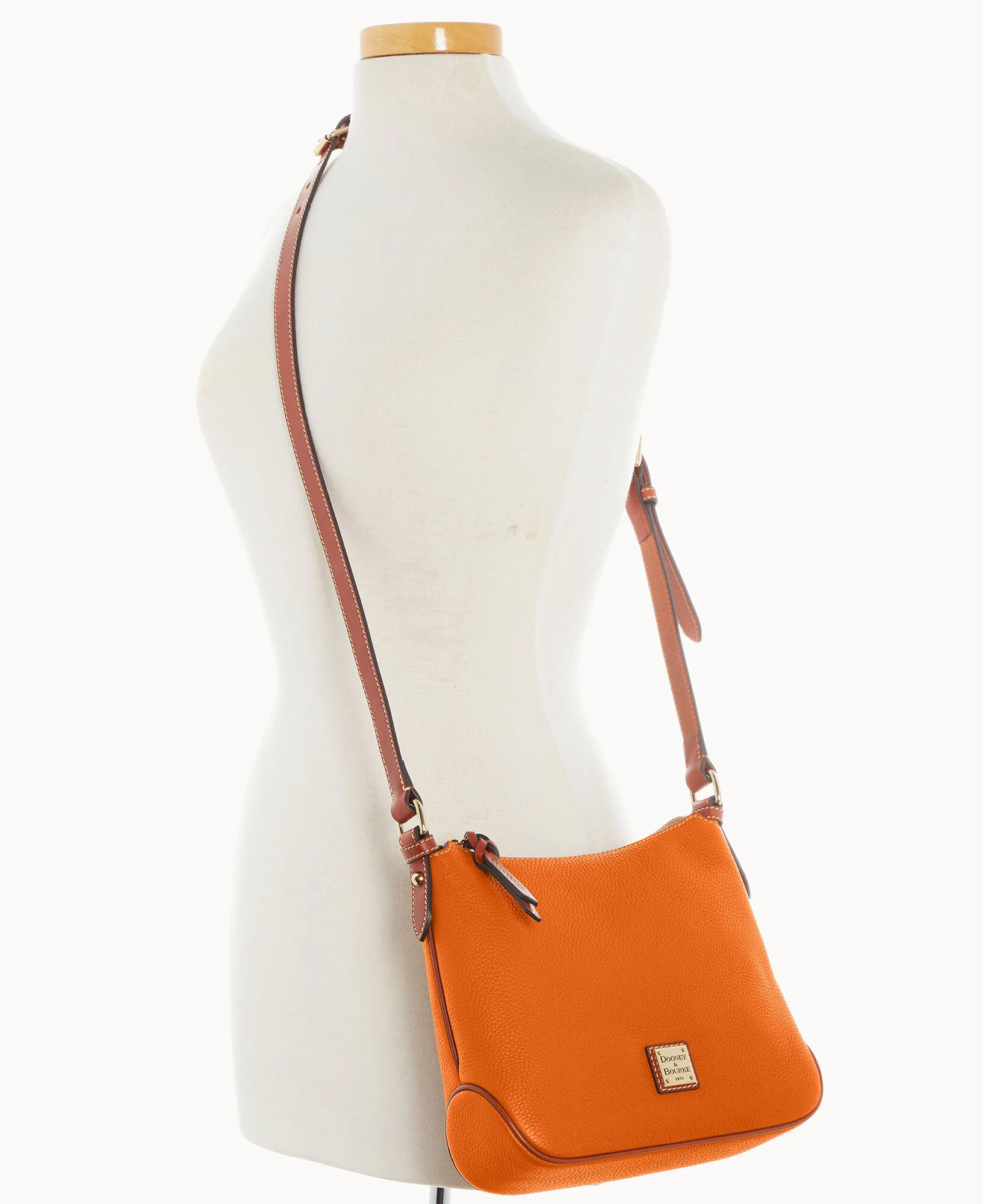 Pebble Grain Crossbody Hobo - Image 32