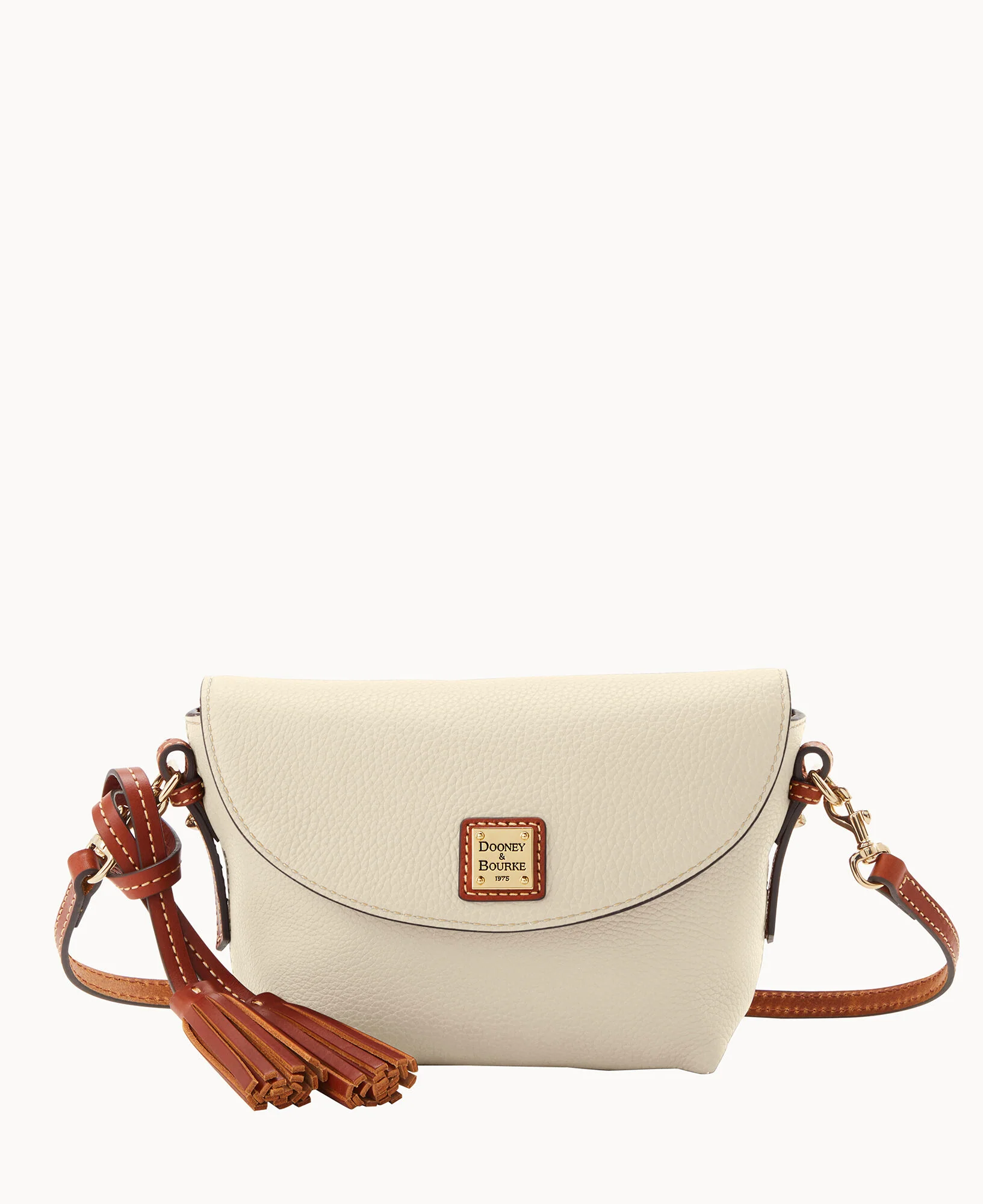 Pebble Grain Crossbody Saddle Bag - Image 31