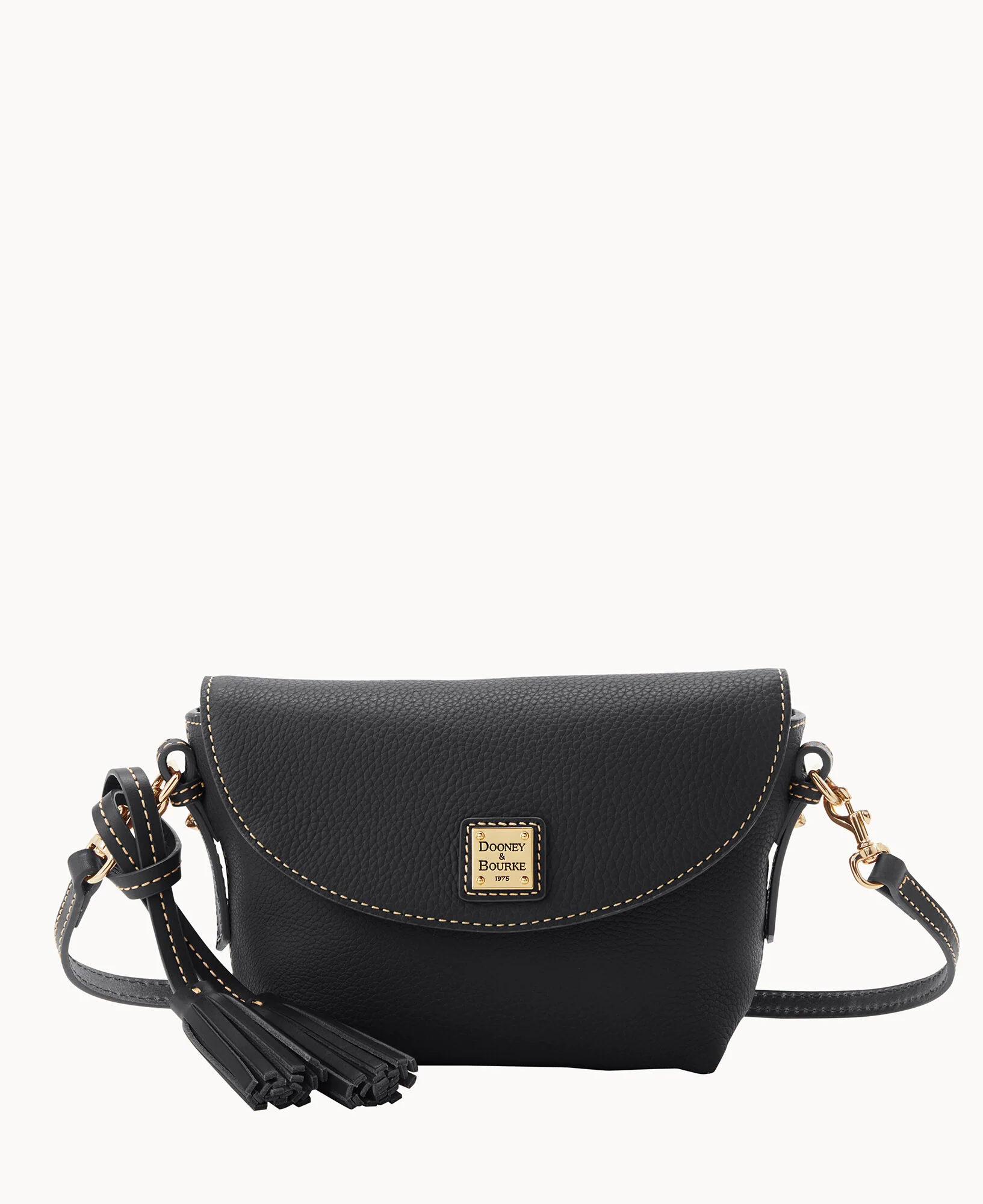 Pebble Grain Crossbody Saddle Bag - Image 35