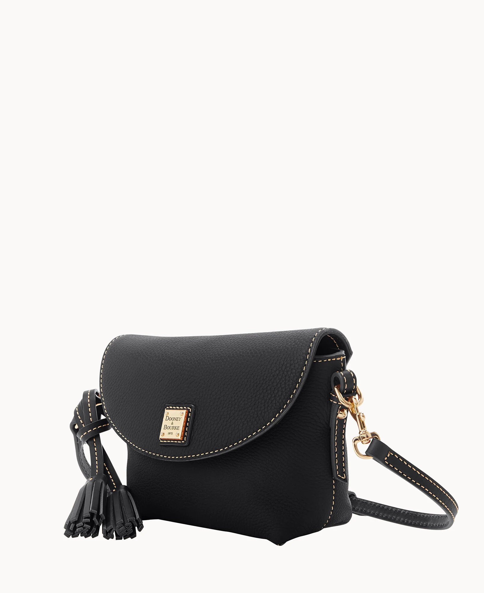 Pebble Grain Crossbody Saddle Bag - Image 36