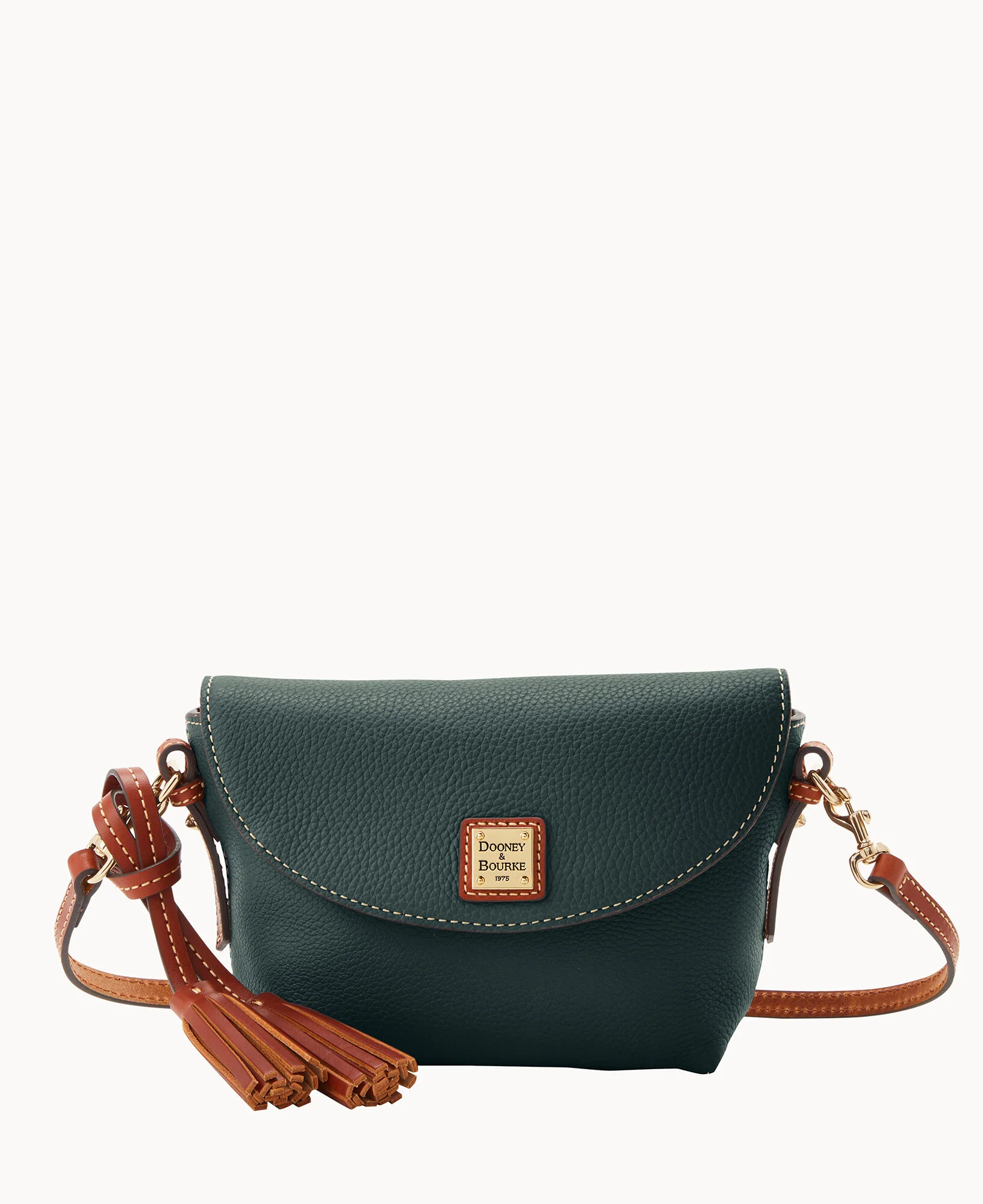 Pebble Grain Crossbody Saddle Bag - Image 39