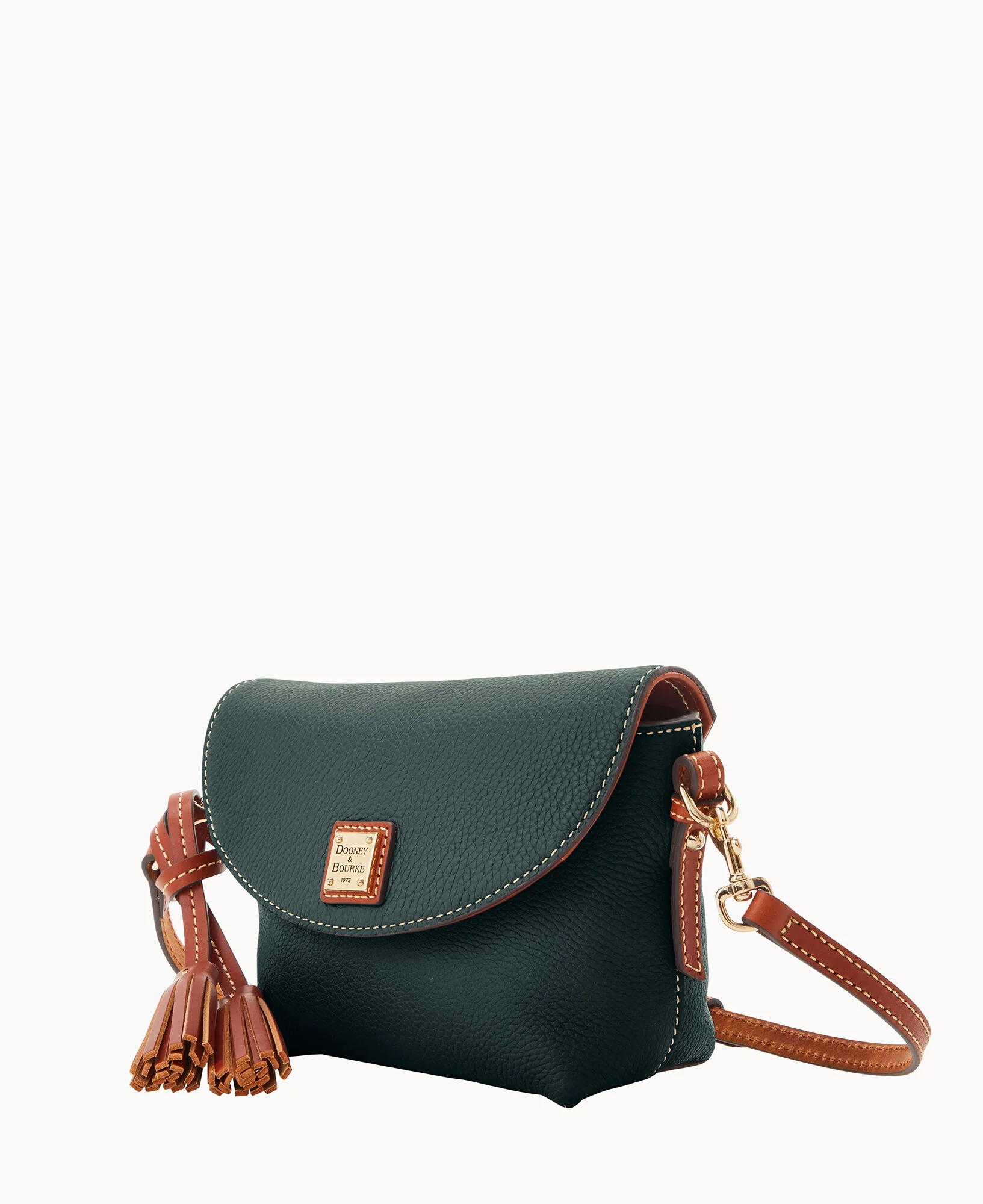 Pebble Grain Crossbody Saddle Bag - Image 40