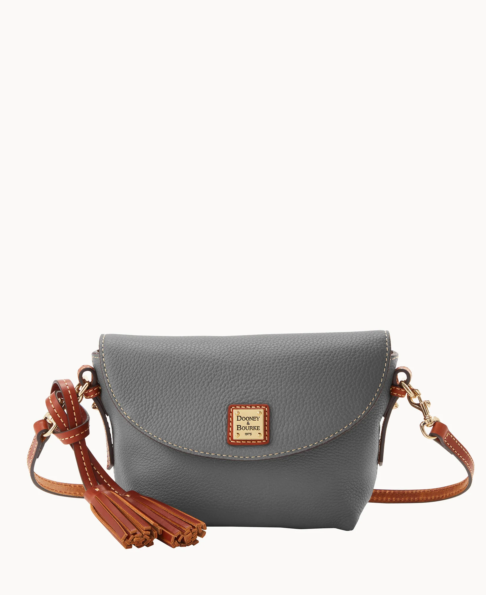 Pebble Grain Crossbody Saddle Bag - Image 46