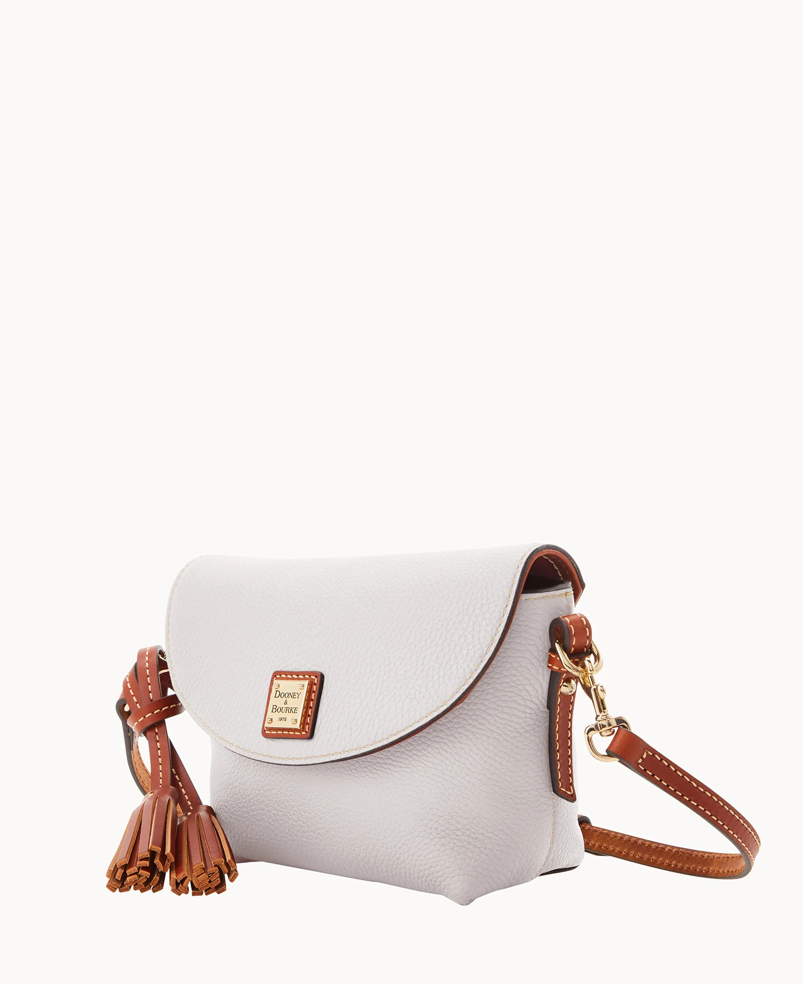 Pebble Grain Crossbody Saddle Bag - Image 55