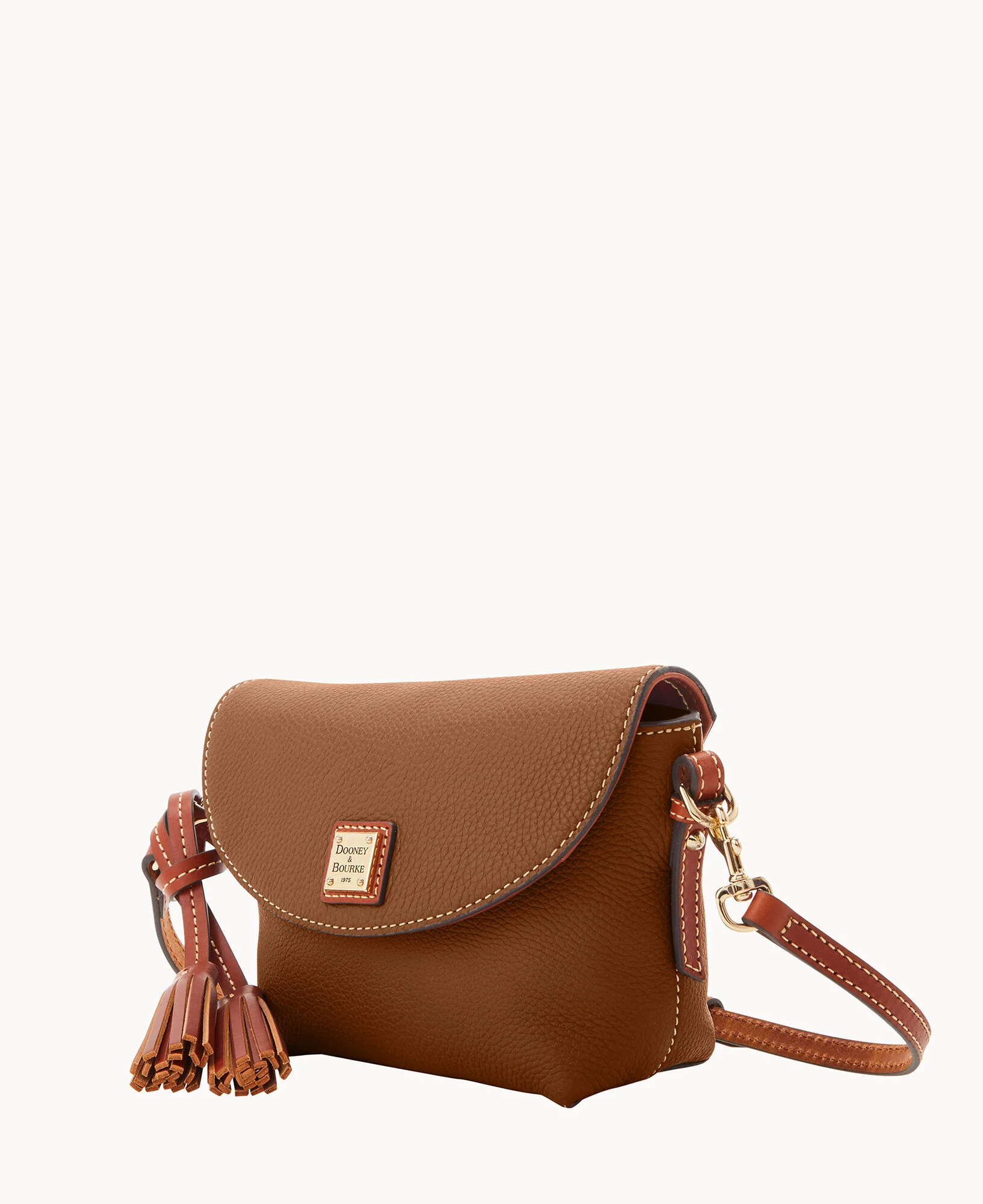 Pebble Grain Crossbody Saddle Bag - Image 59