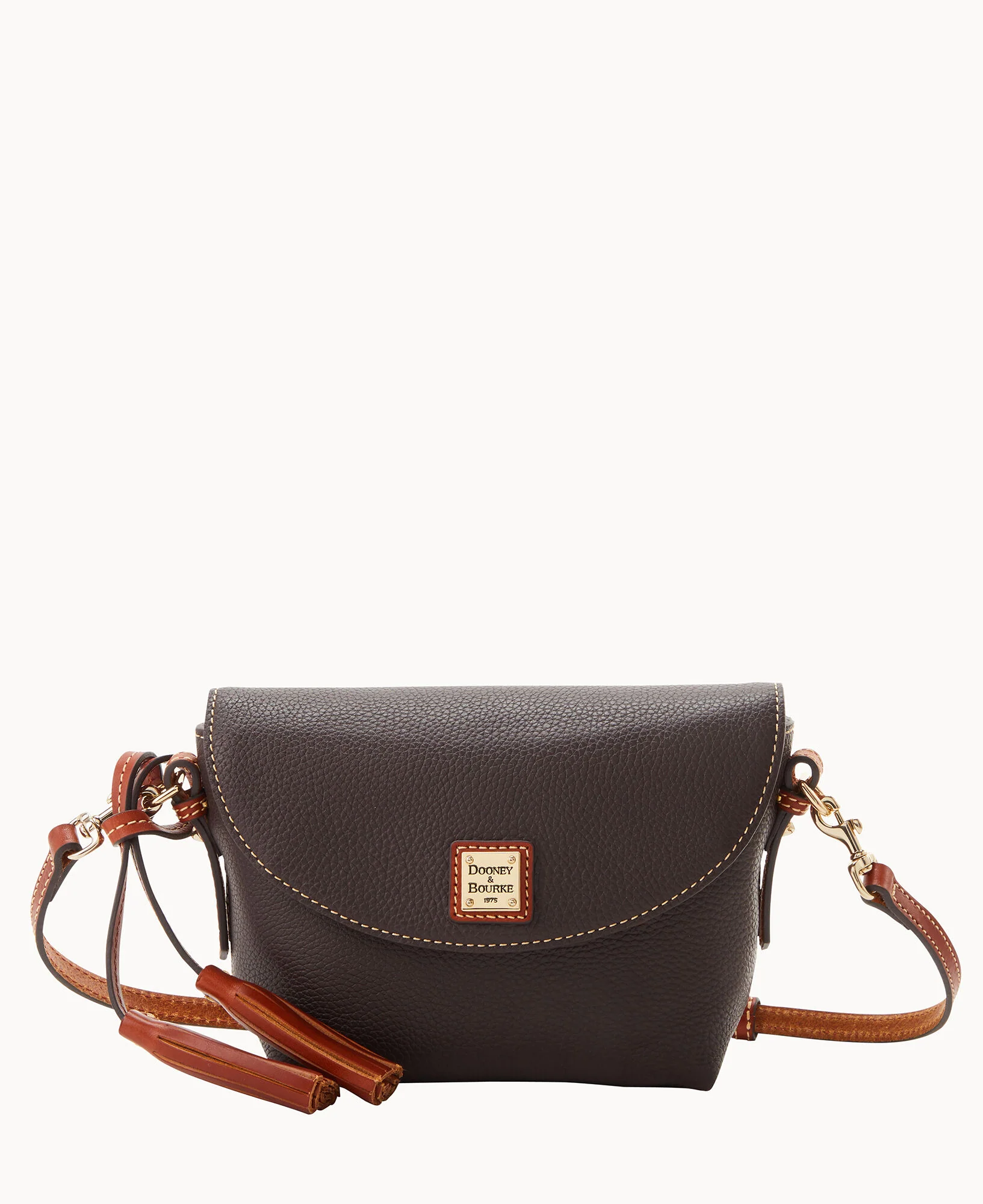 Pebble Grain Crossbody Saddle Bag - Image 62