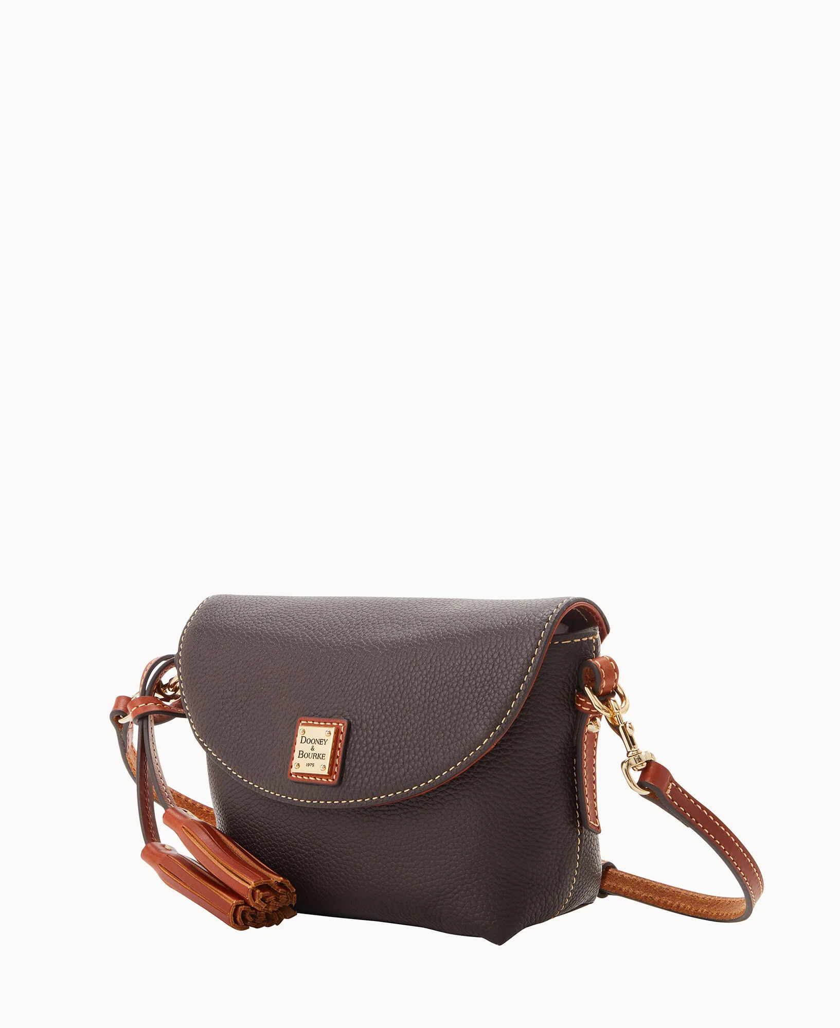 Pebble Grain Crossbody Saddle Bag - Image 63