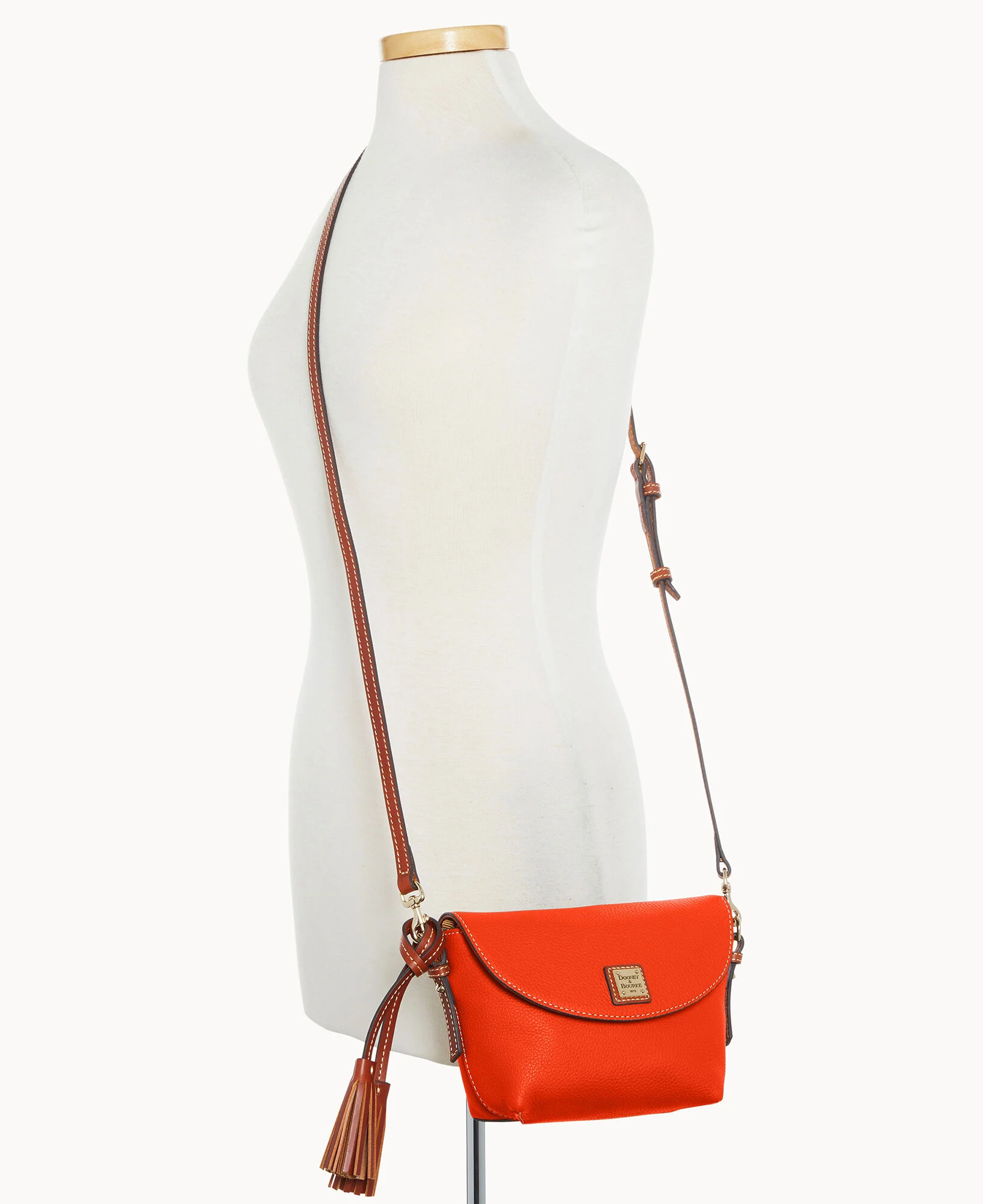 Pebble Grain Crossbody Saddle Bag - Image 71