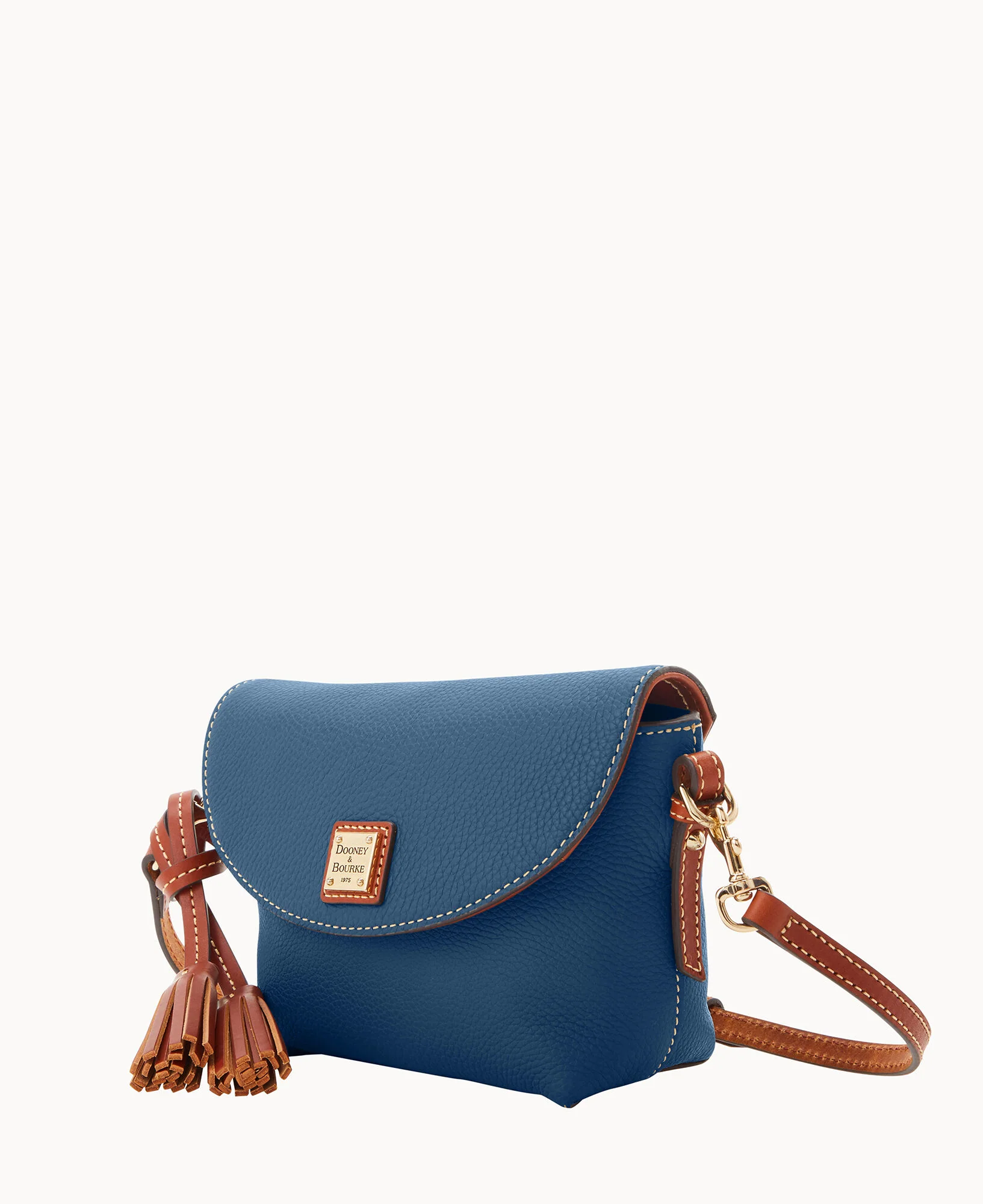 Pebble Grain Crossbody Saddle Bag - Image 72