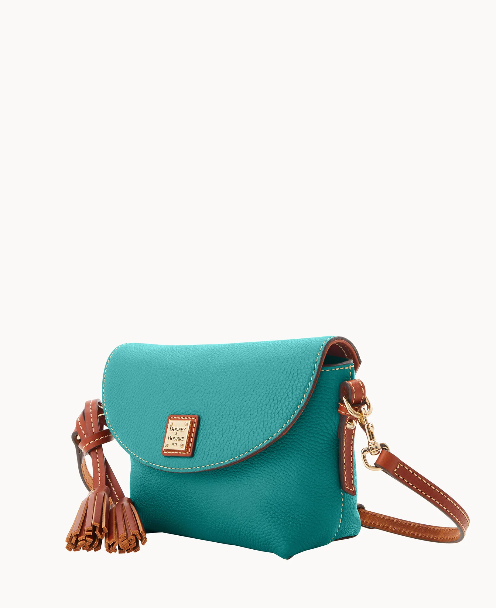 Pebble Grain Crossbody Saddle Bag - Image 85