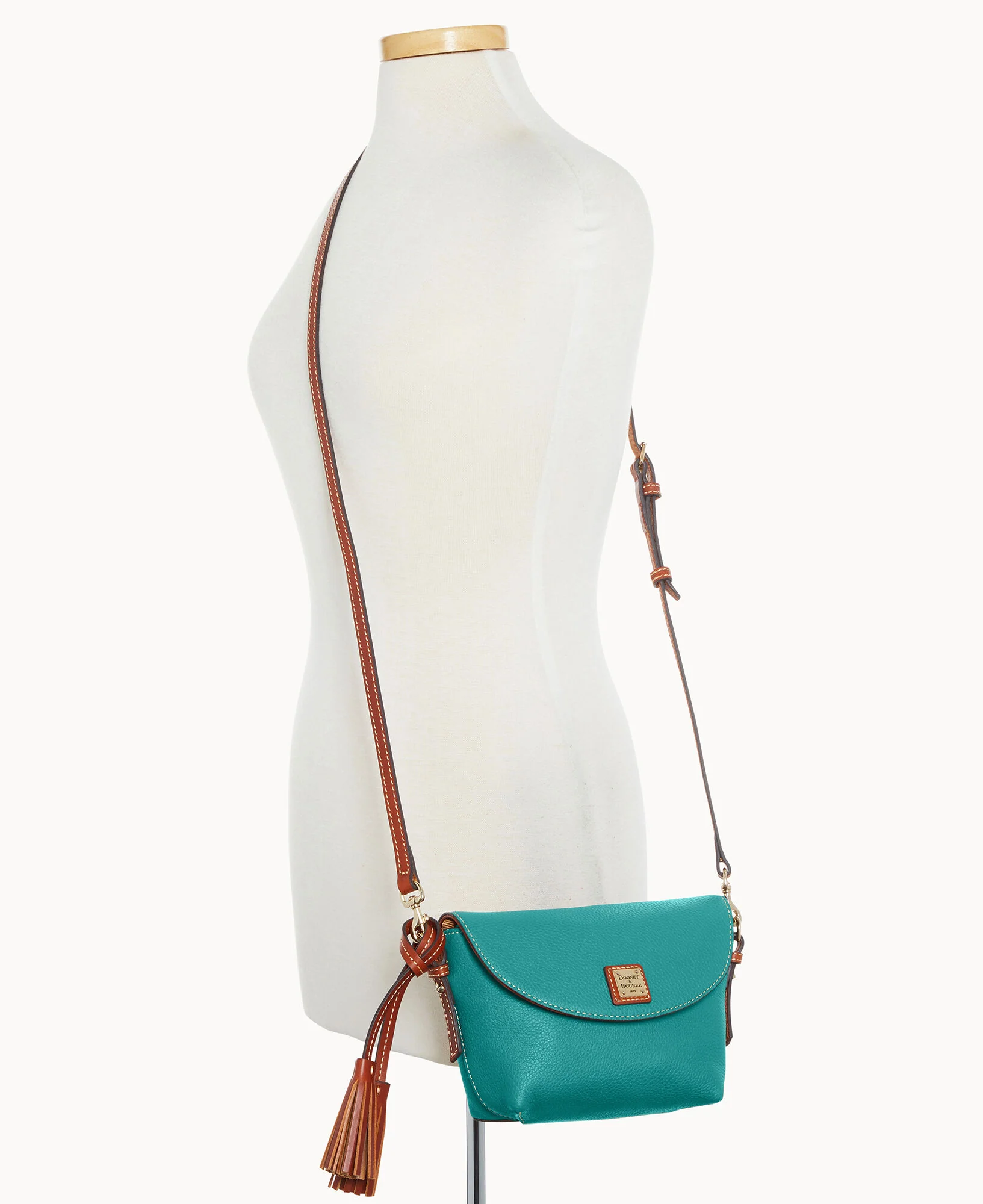 Pebble Grain Crossbody Saddle Bag - Image 87