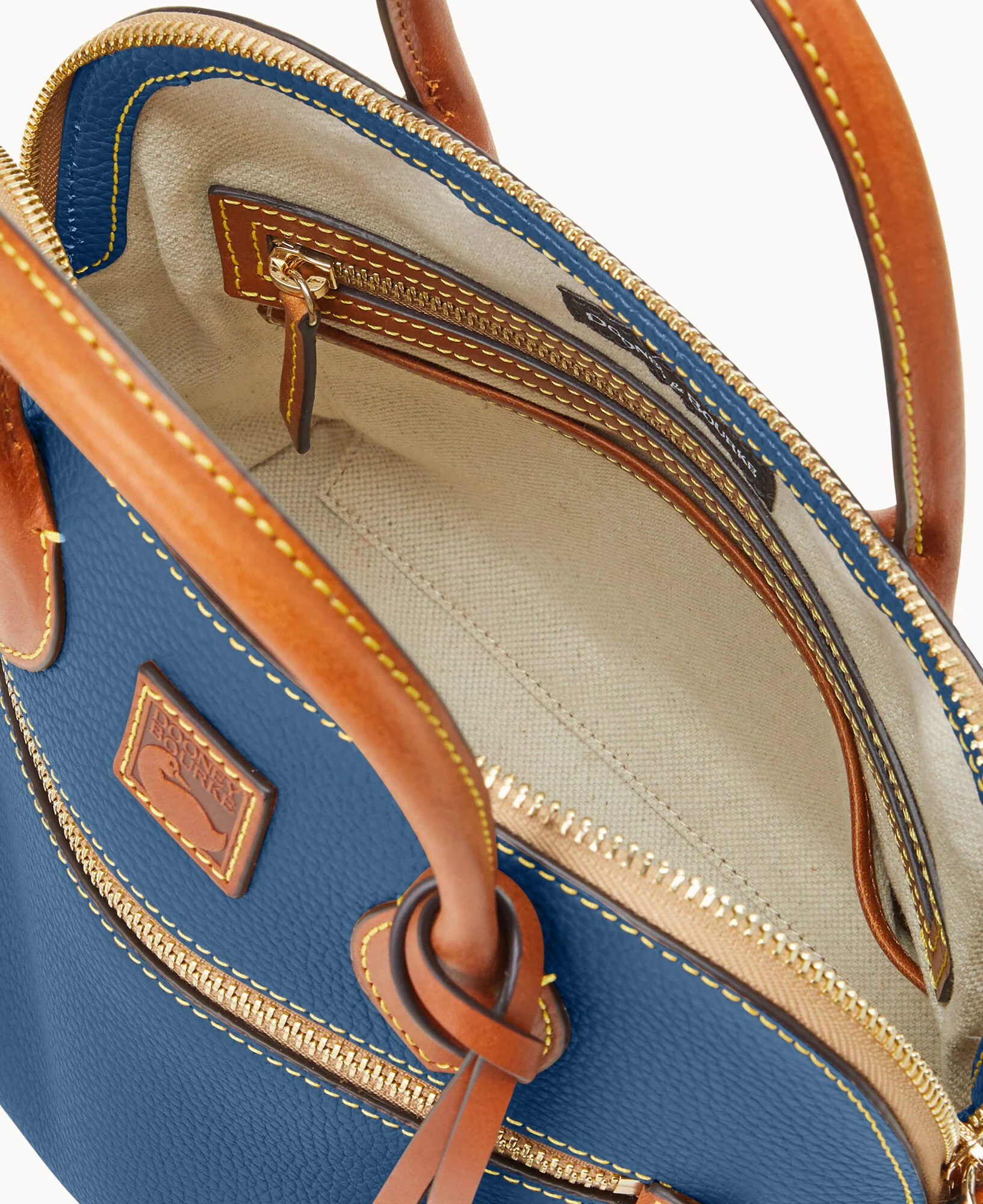Pebble Grain Domed Satchel - Image 30
