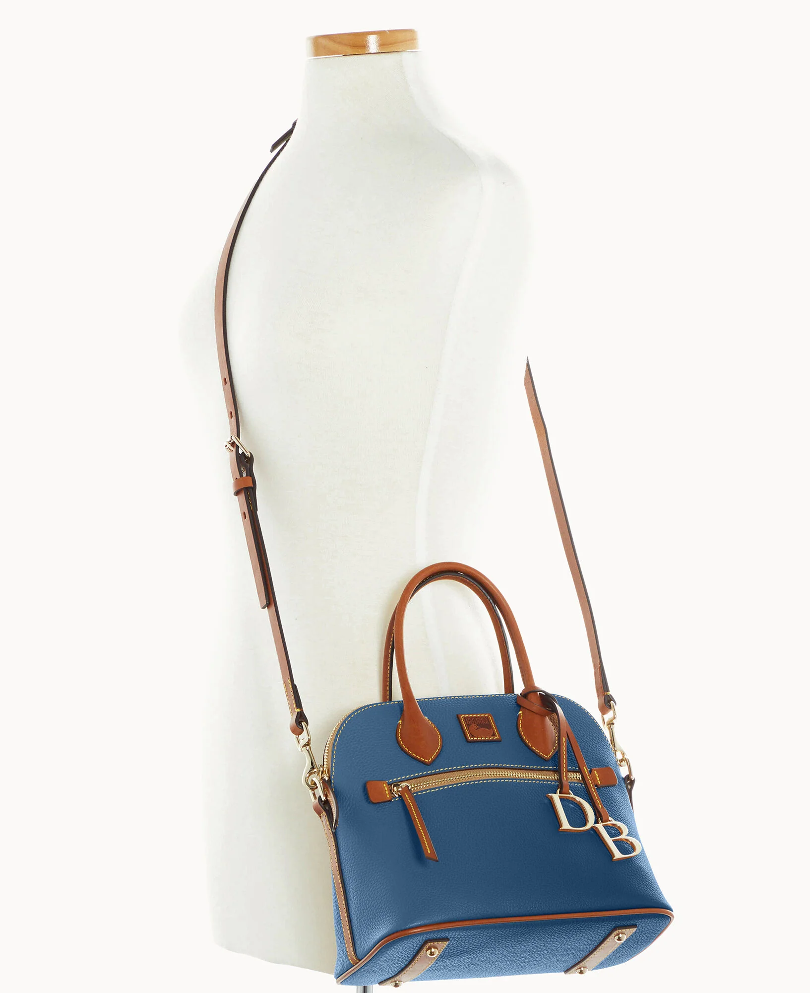 Pebble Grain Domed Satchel - Image 31