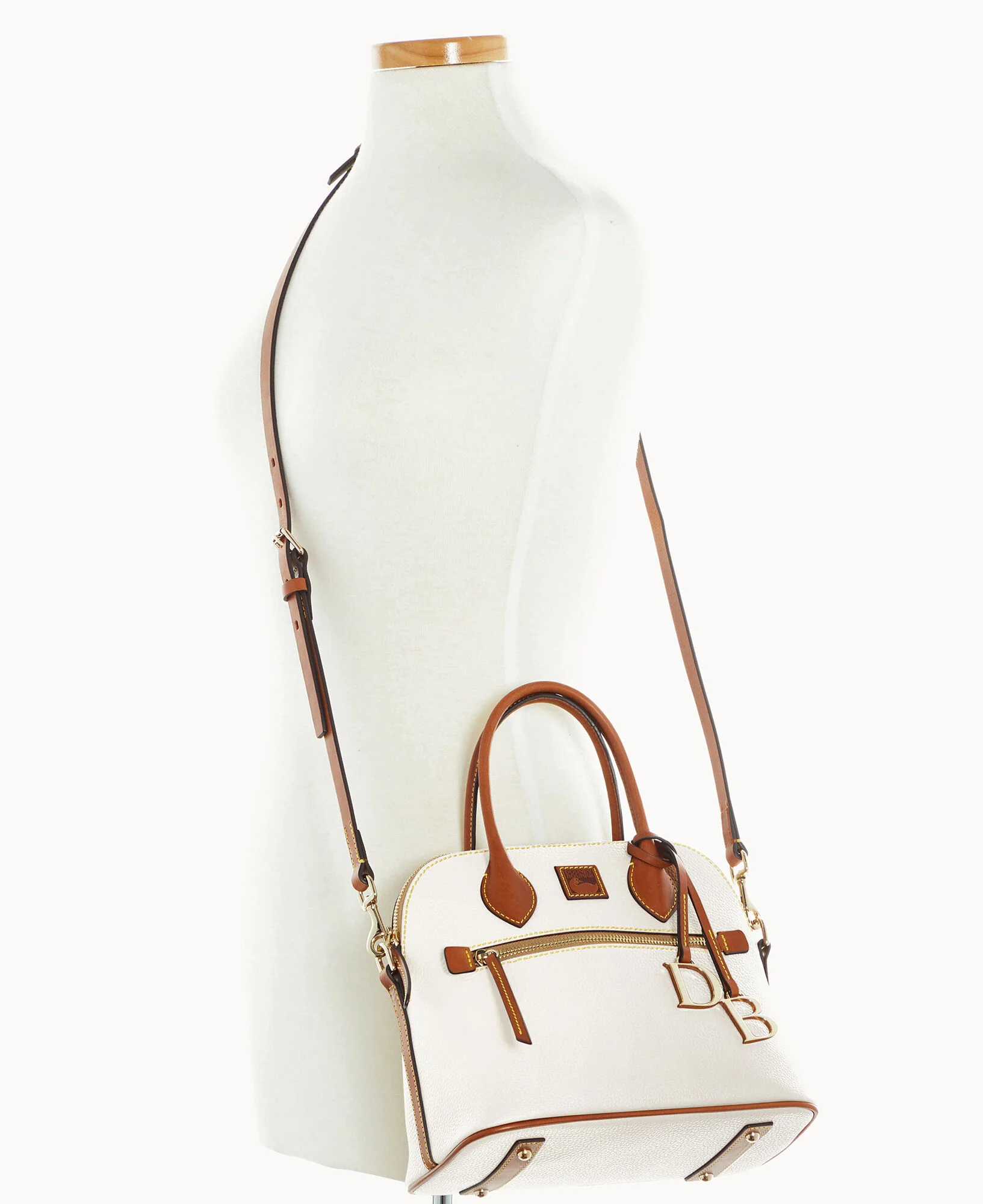 Pebble Grain Domed Satchel - Image 35