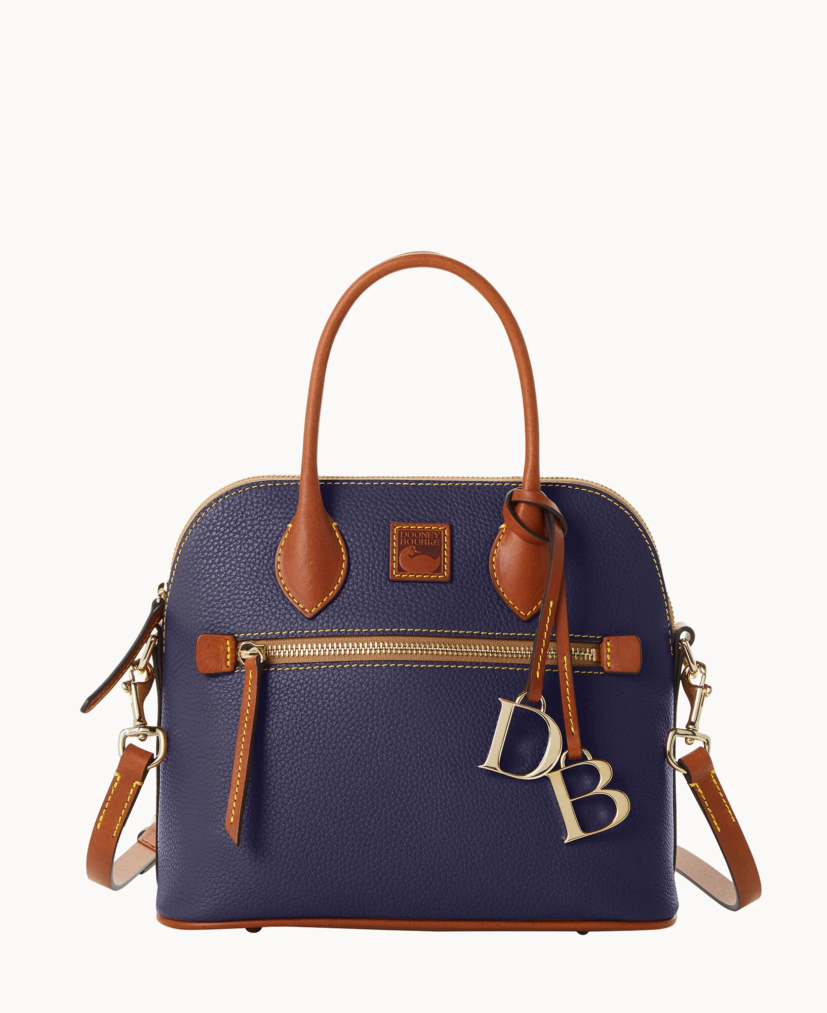 Pebble Grain Domed Satchel - Image 36