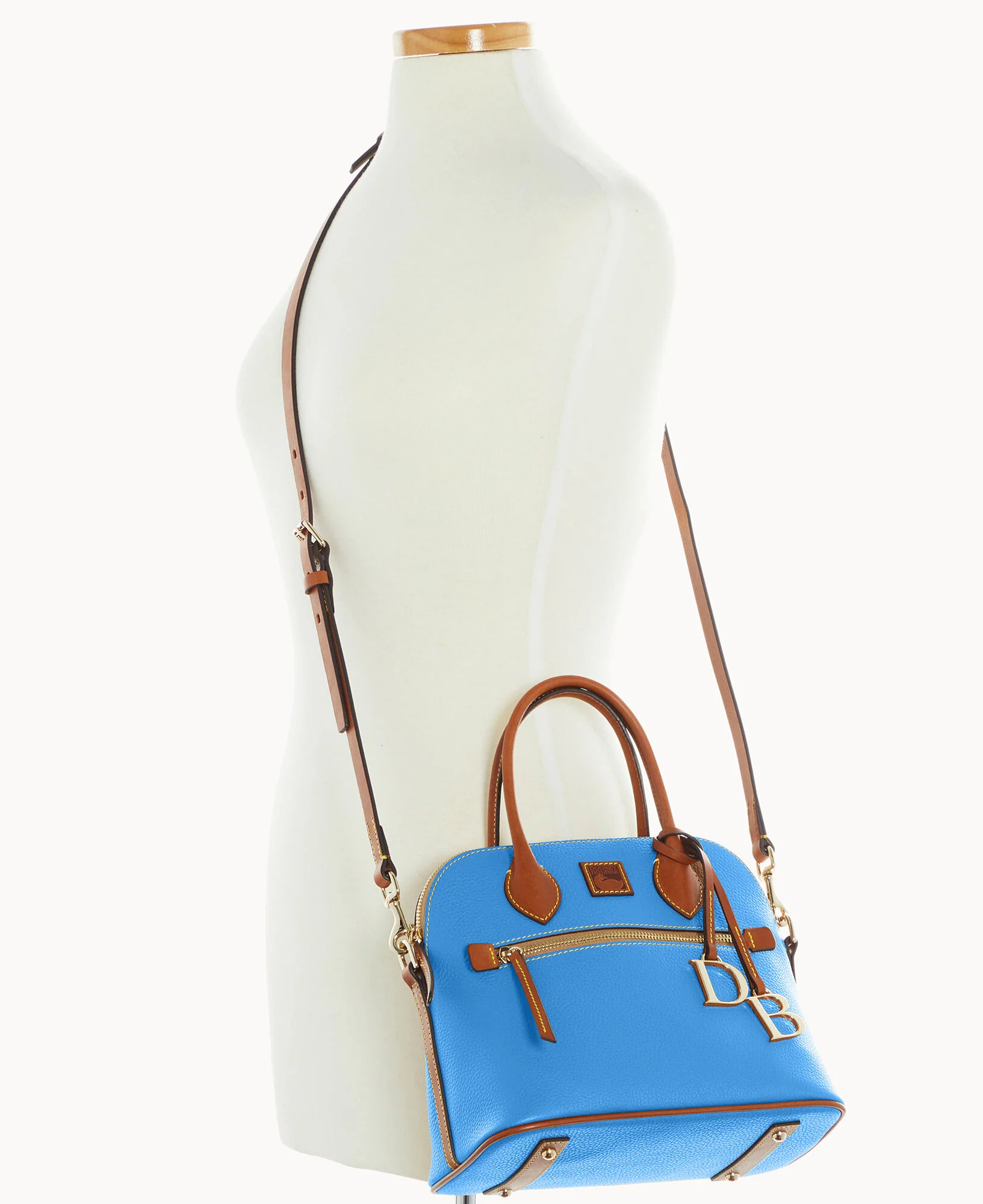 Pebble Grain Domed Satchel - Image 46