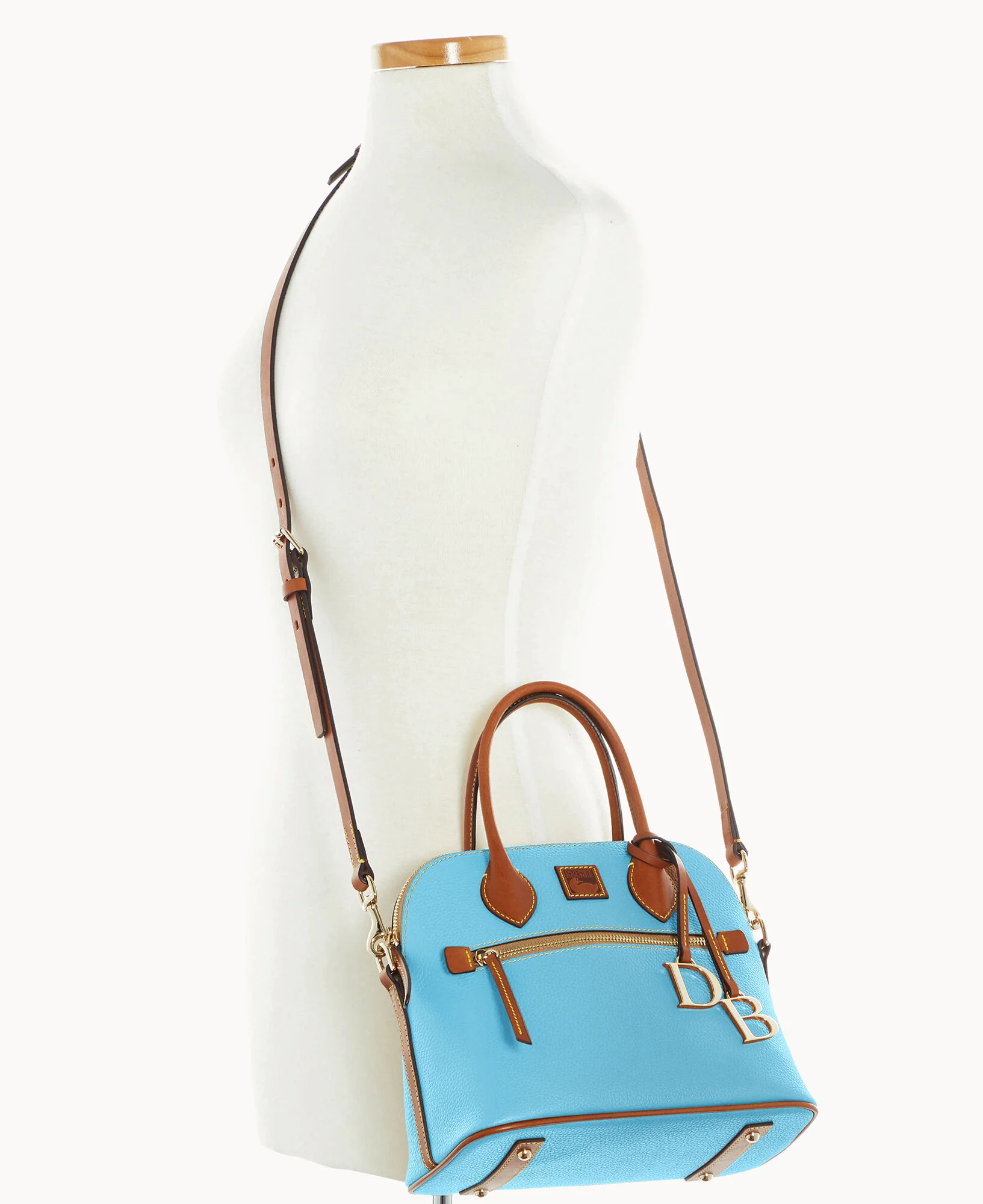 Pebble Grain Domed Satchel - Image 56