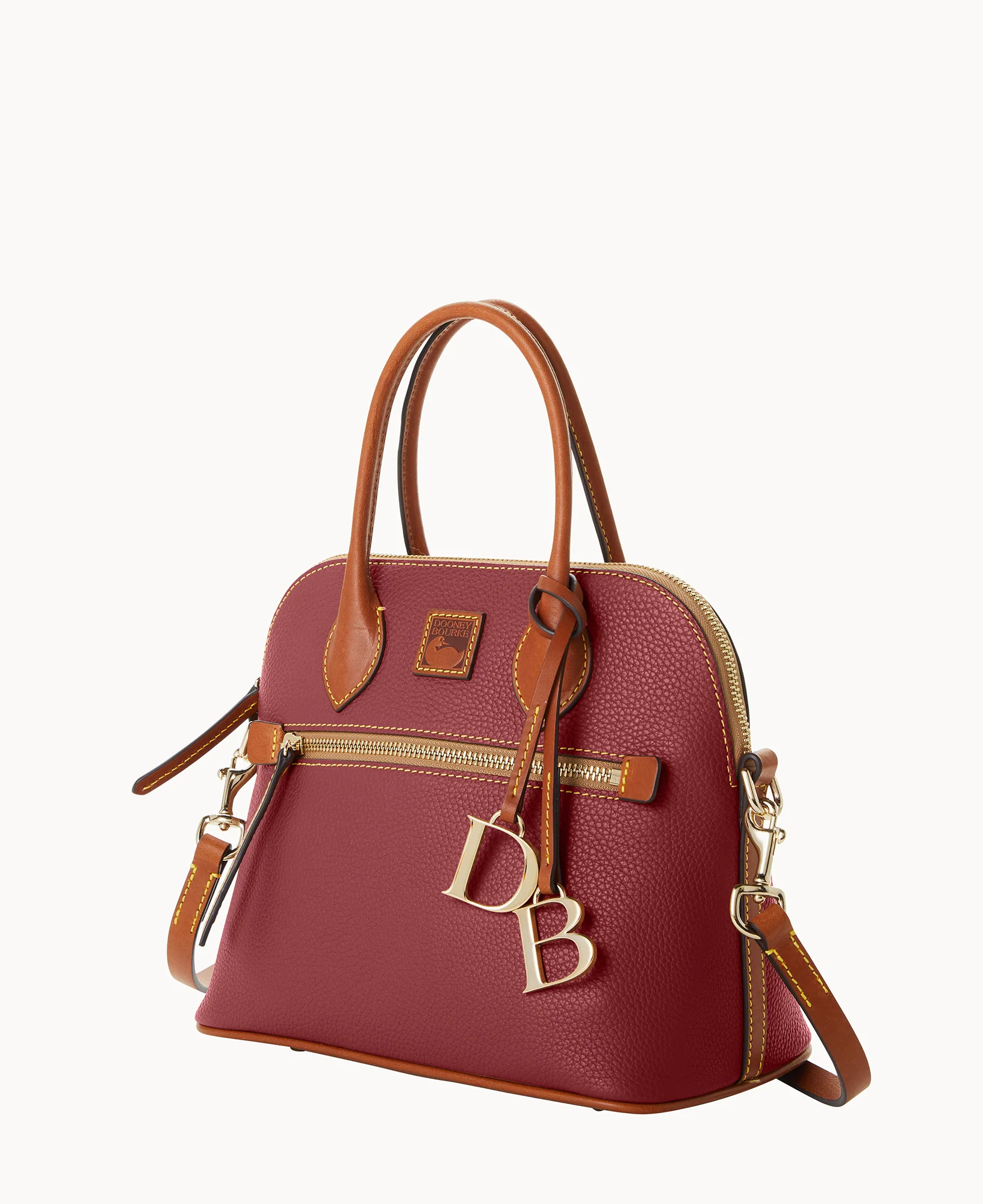 Pebble Grain Domed Satchel - Image 58