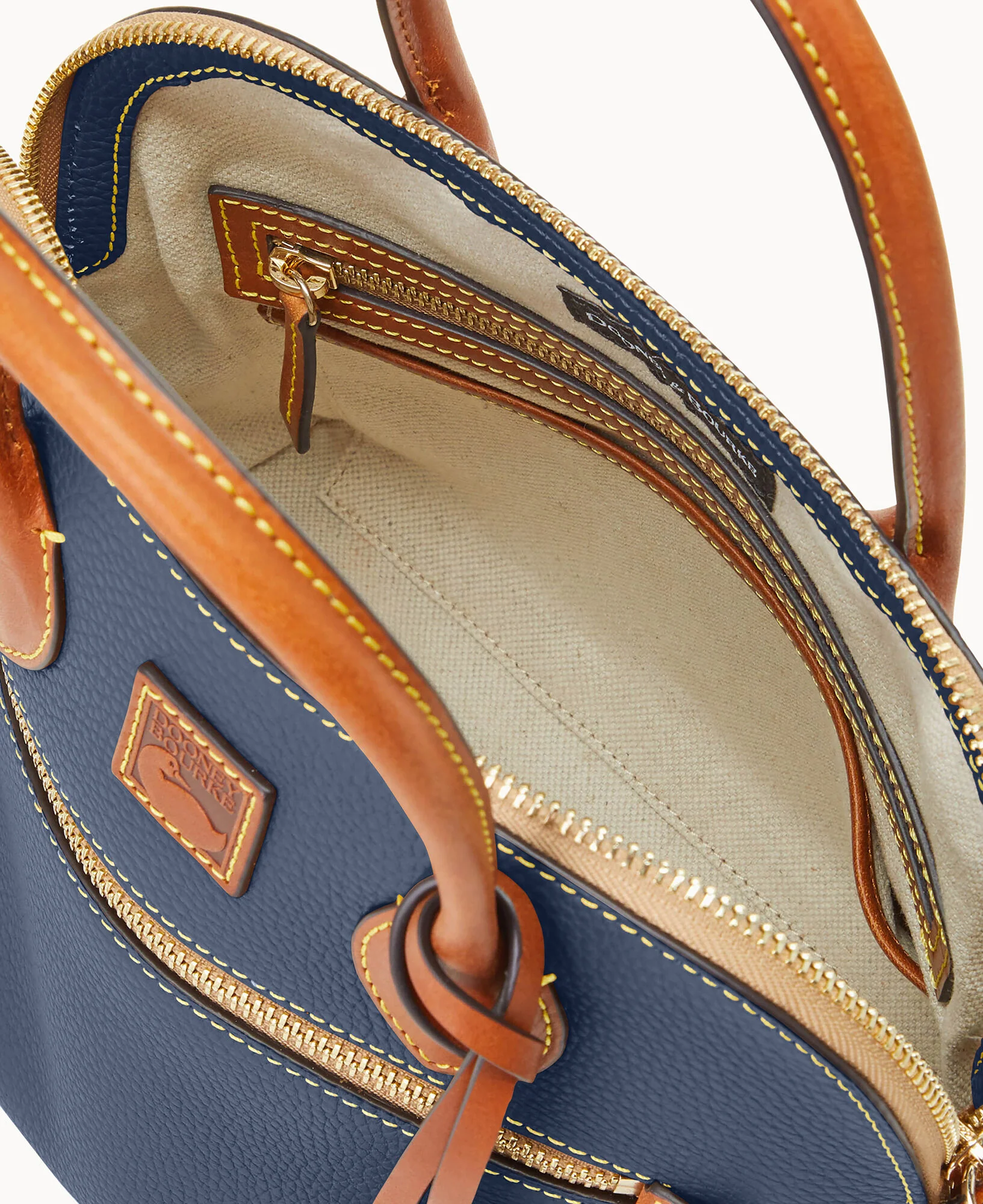 Pebble Grain Domed Satchel - Image 63