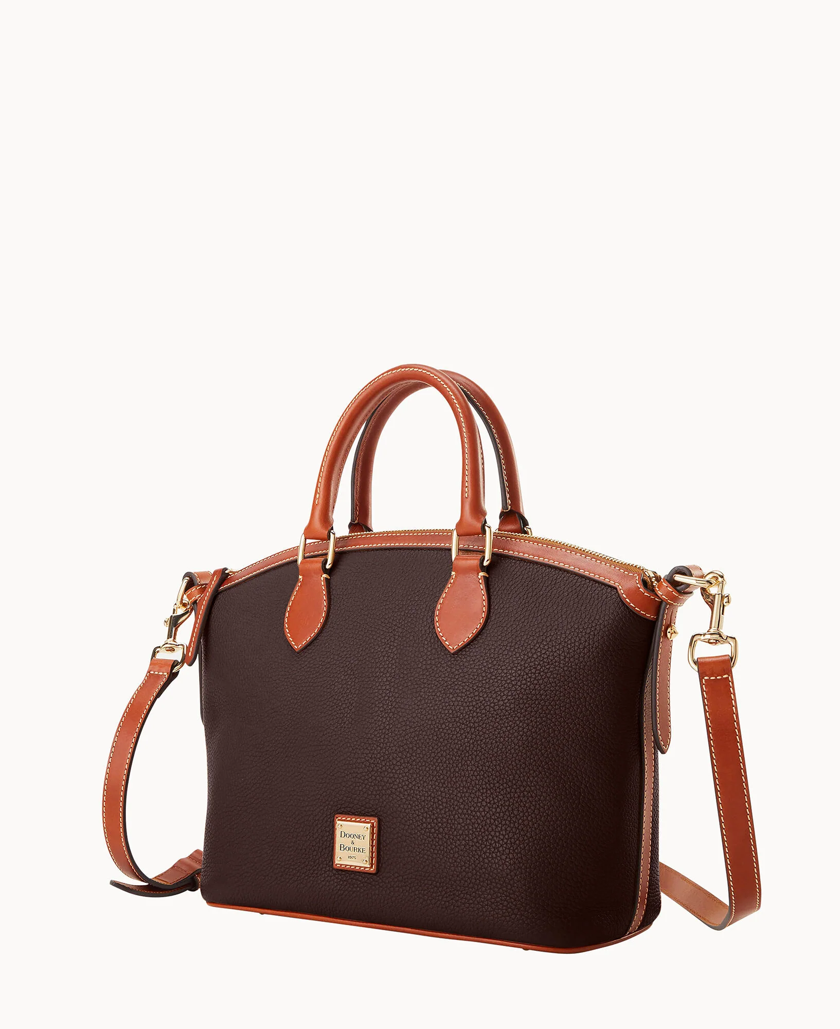 Pebble Grain Domed Satchel - Image 13