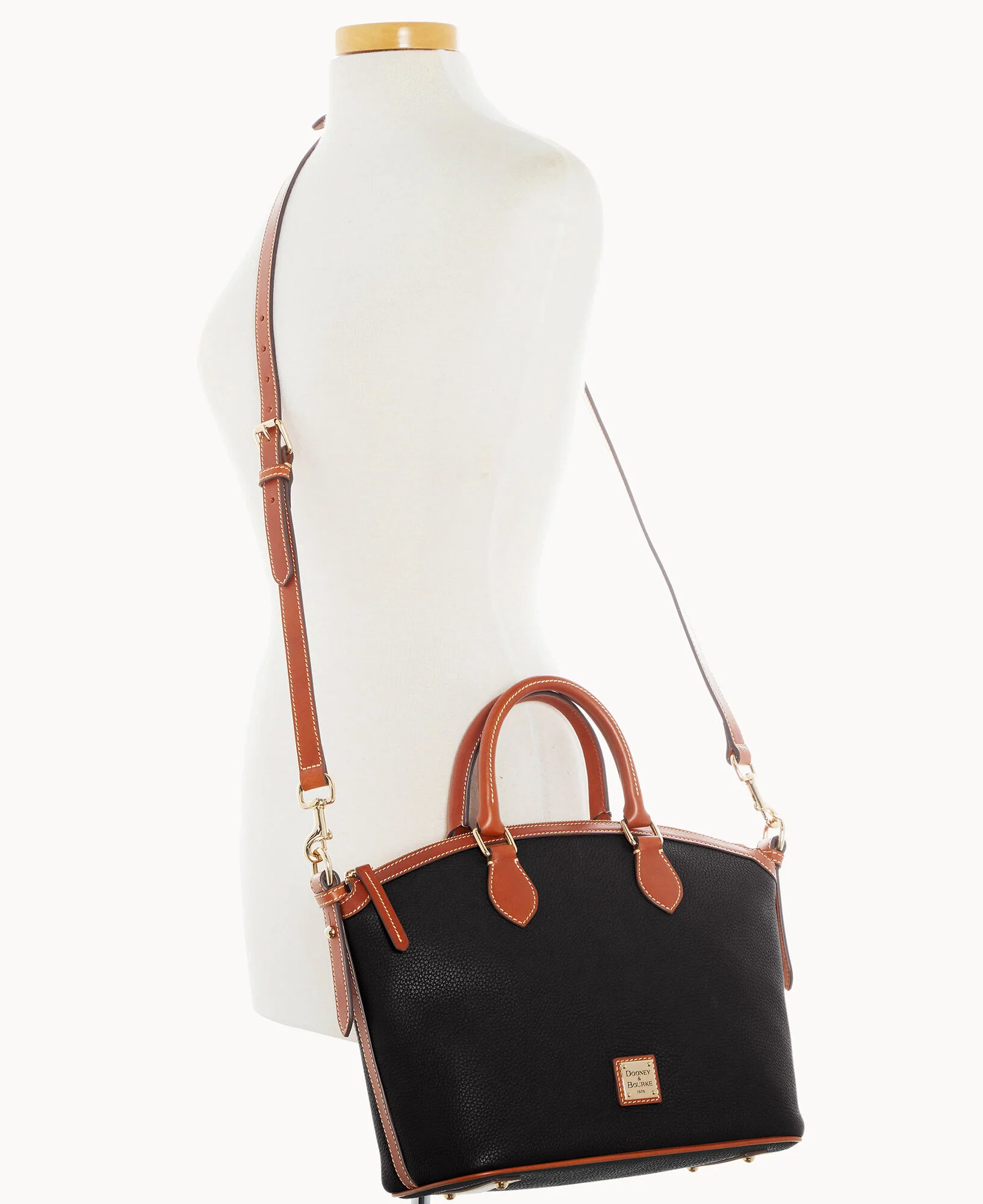 Pebble Grain Domed Satchel - Image 19