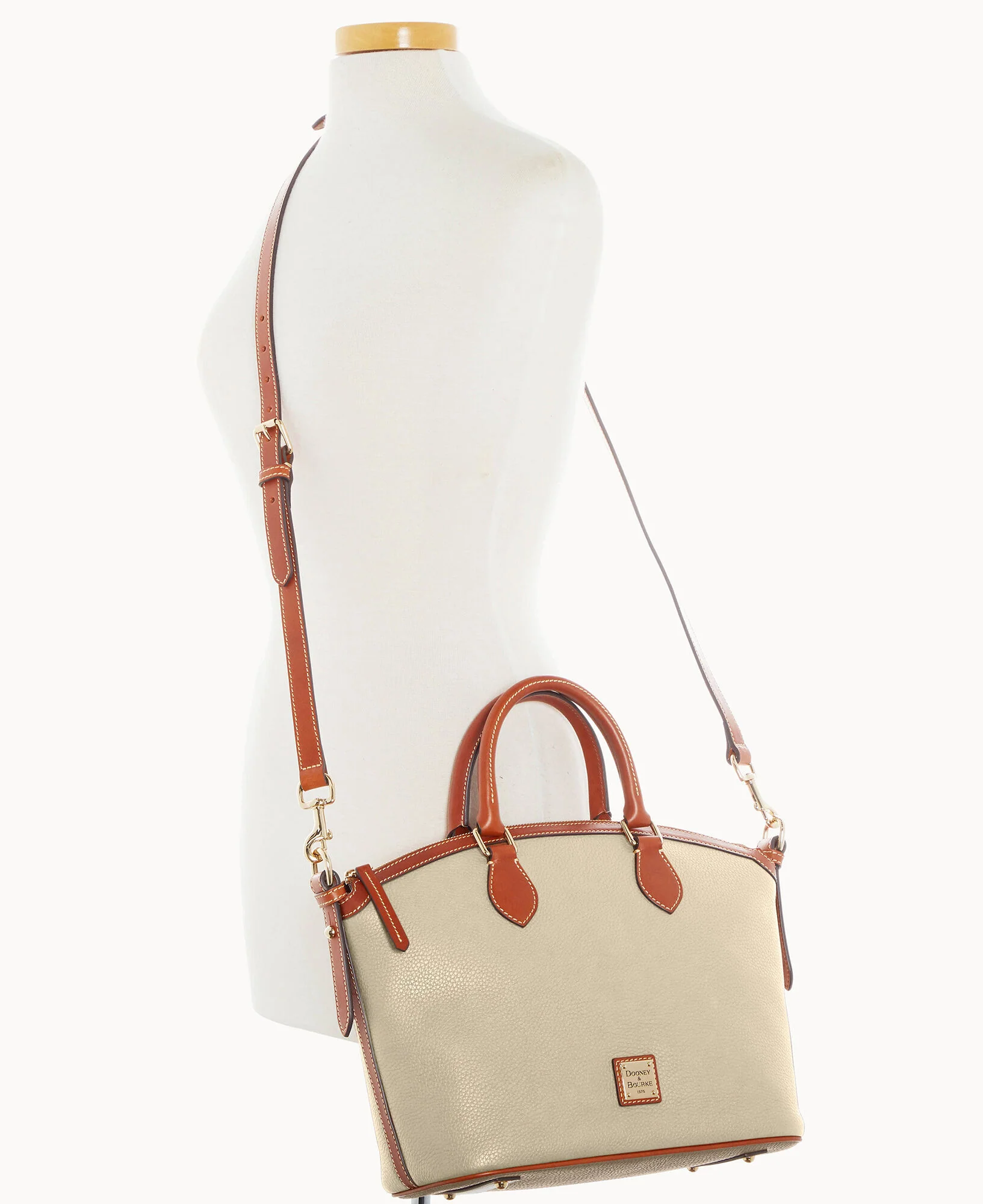 Pebble Grain Domed Satchel - Image 34