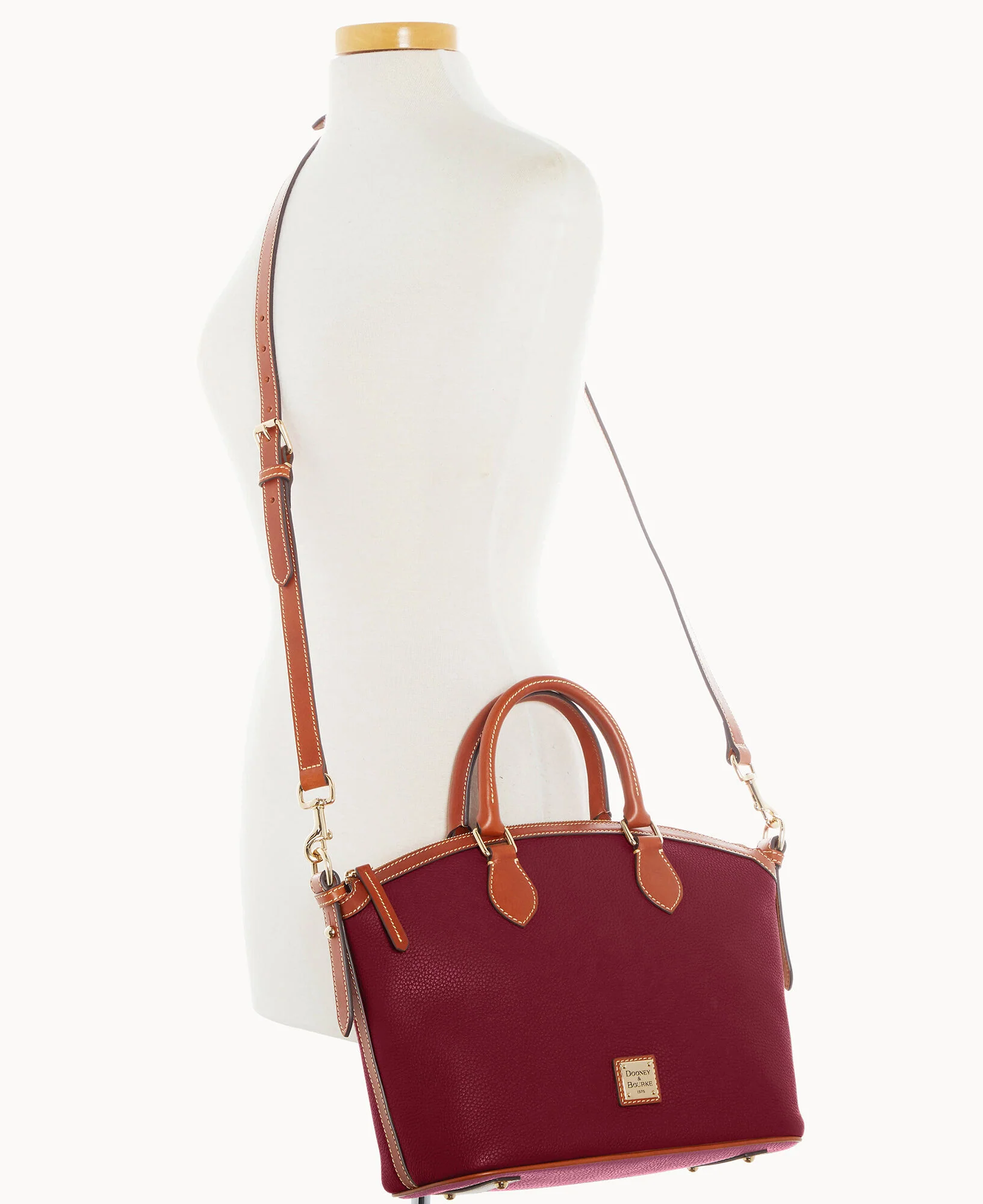 Pebble Grain Domed Satchel - Image 44