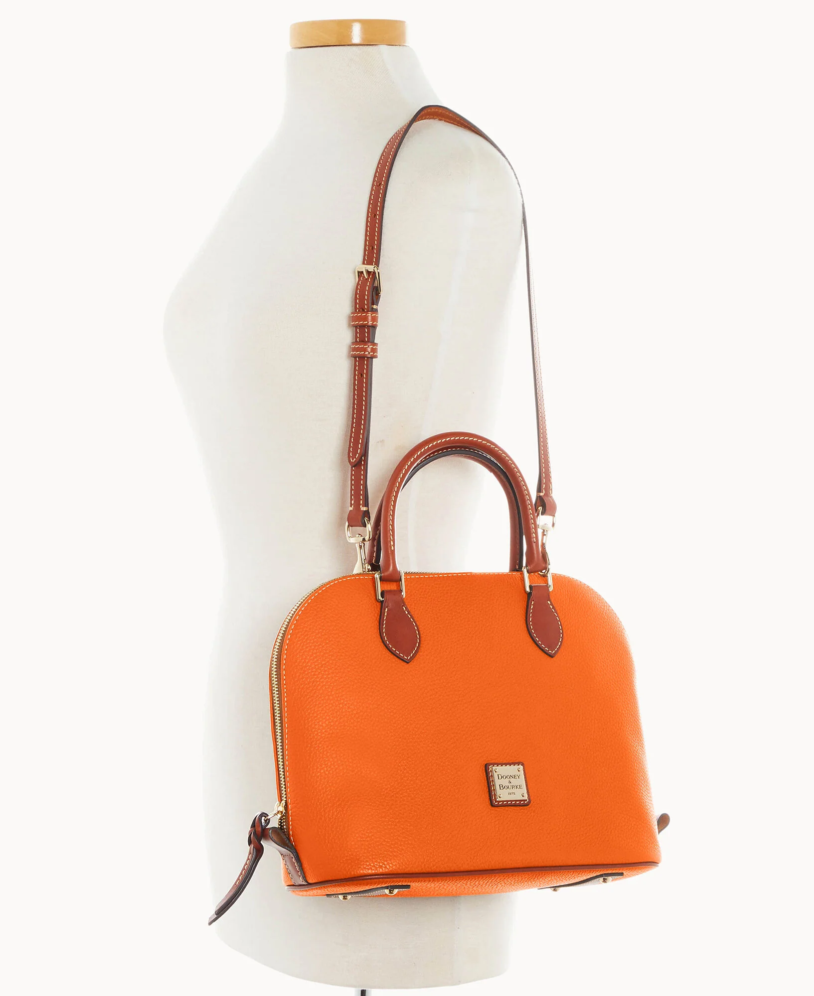 Pebble Grain Domed Satchel - Image 31