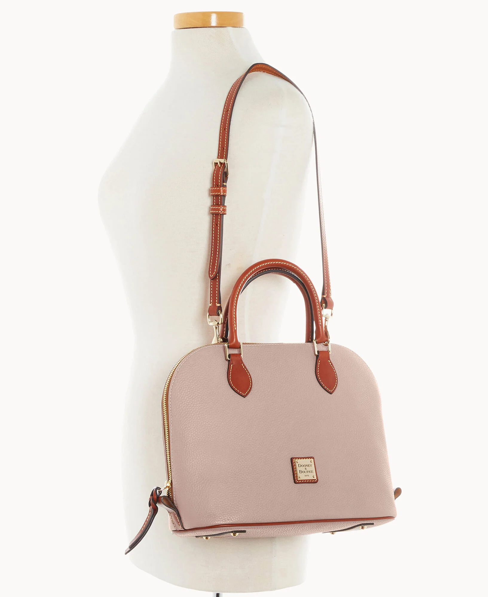 Pebble Grain Domed Satchel - Image 35