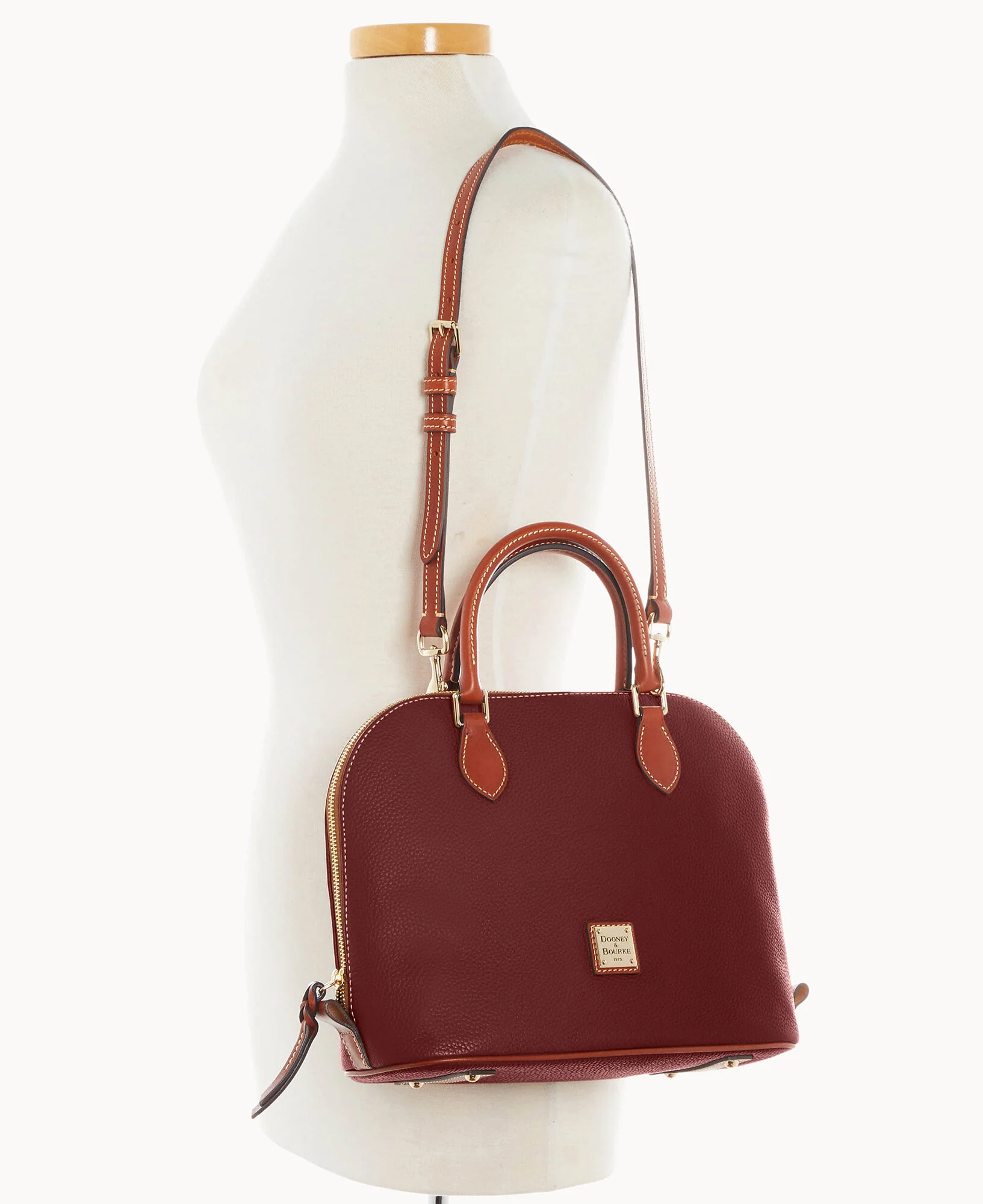 Pebble Grain Domed Satchel - Image 43