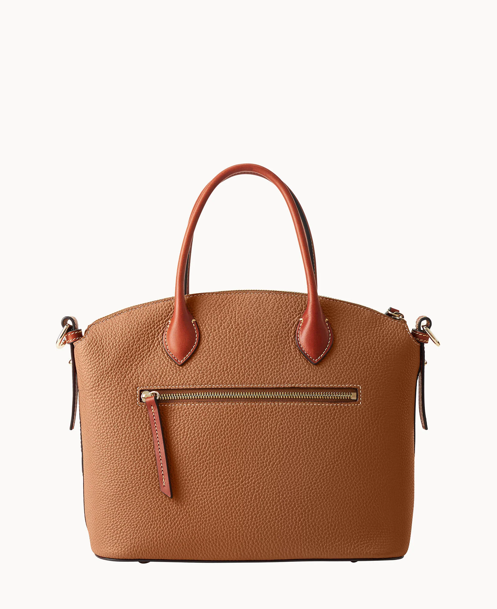 Pebble Grain Domed Satchel - Image 13